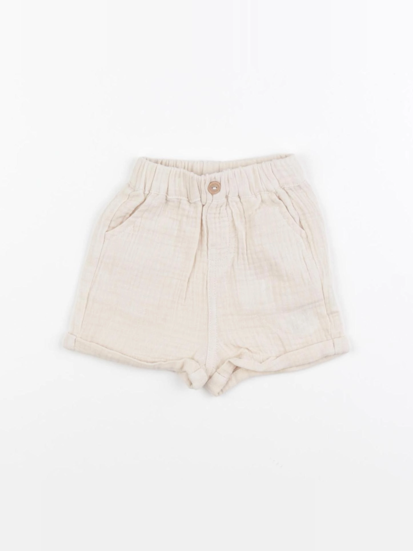 Vertbaudet - short beige - 3 mois