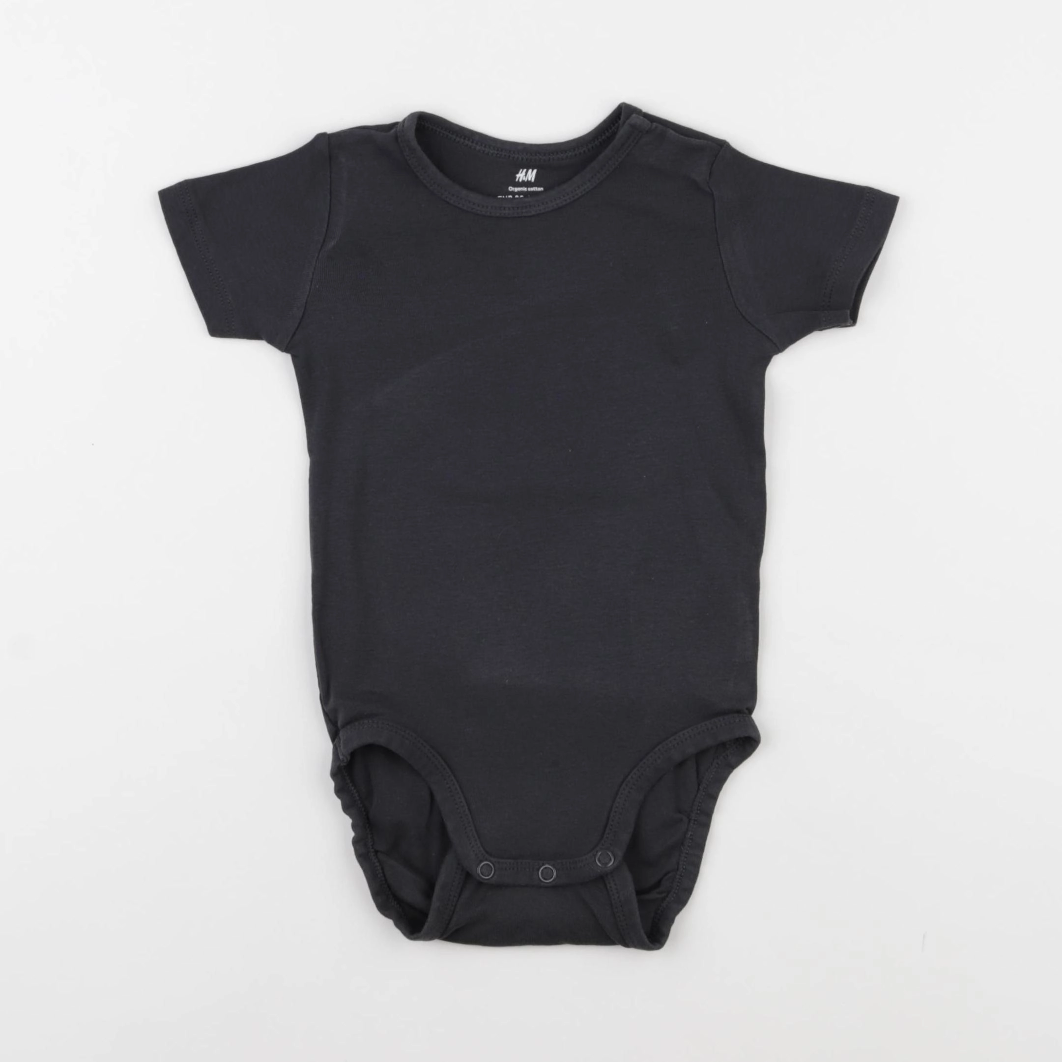 H&M - body gris - 9/12 mois