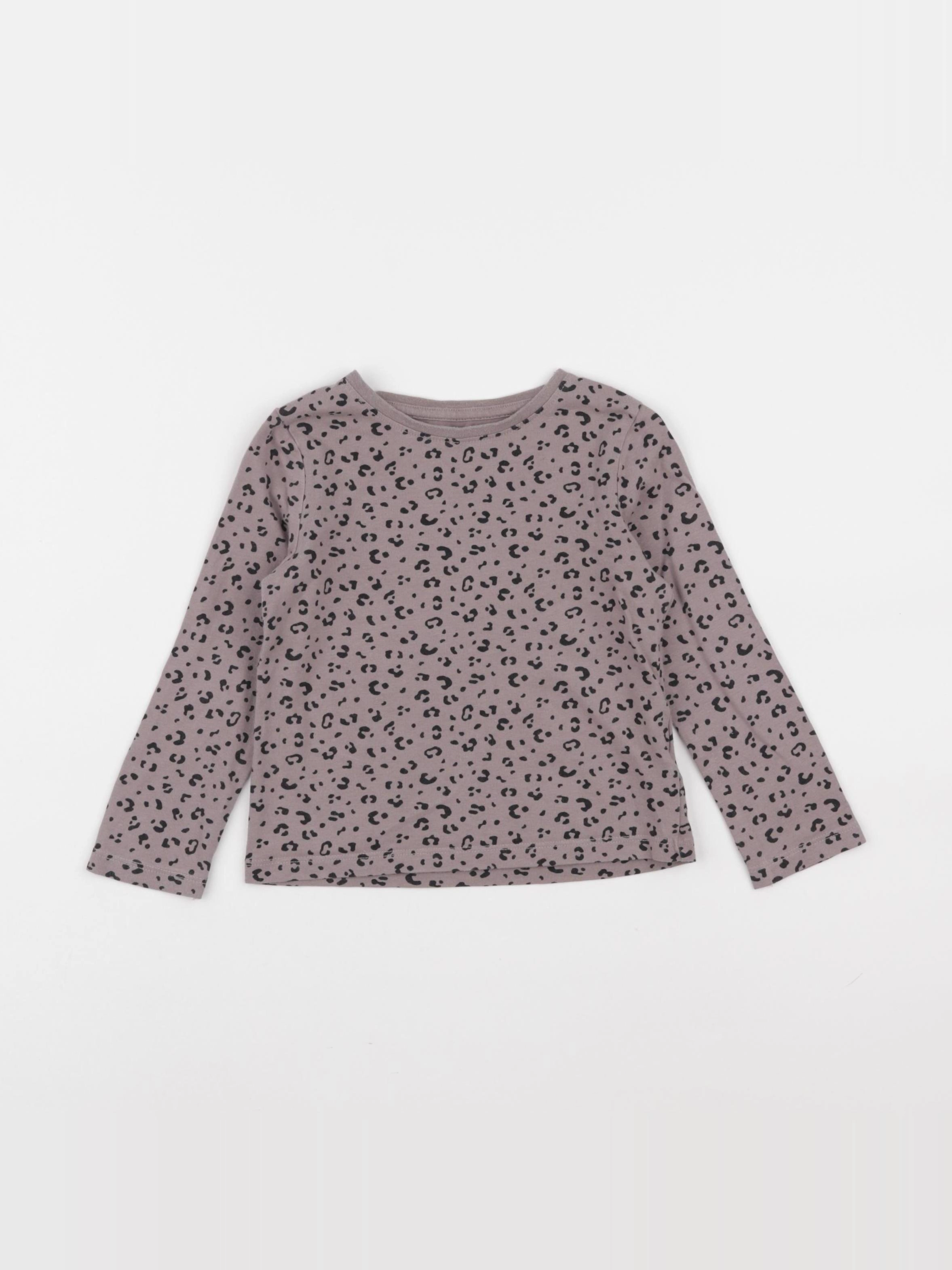 H&M - tee-shirt marron, noir - 18/24 mois