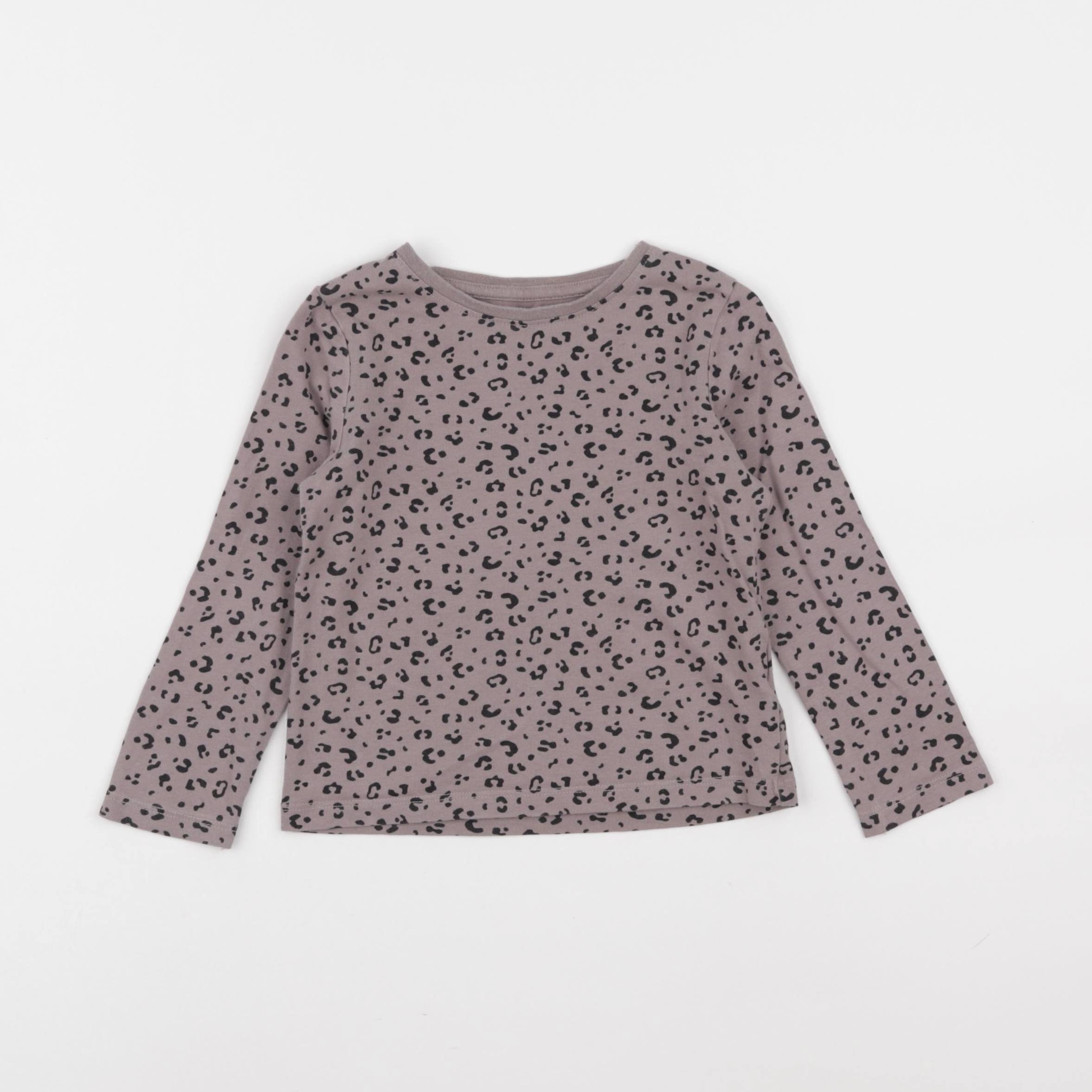 H&M - tee-shirt marron, noir - 18/24 mois