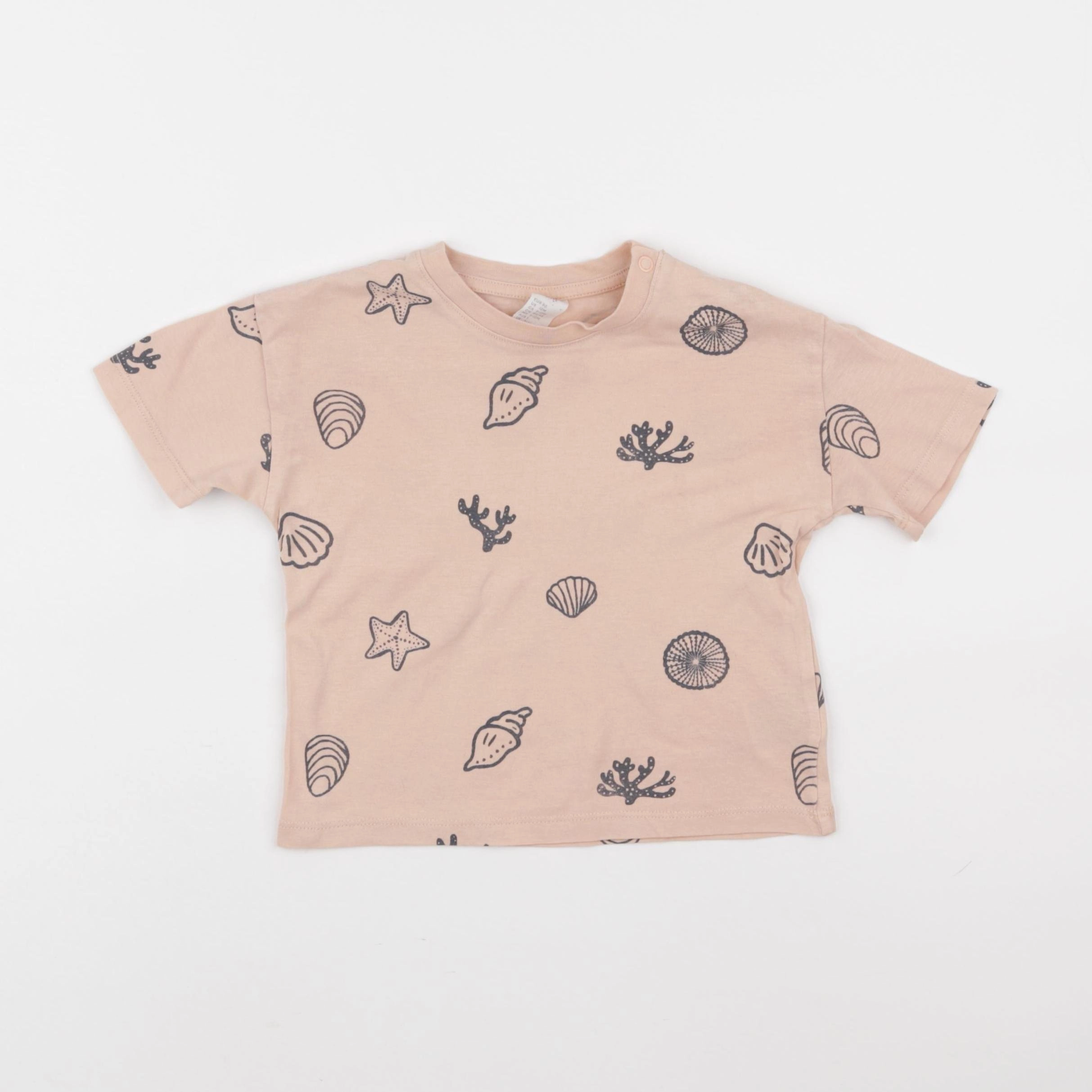 H&M - tee-shirt orange - 9/12 mois