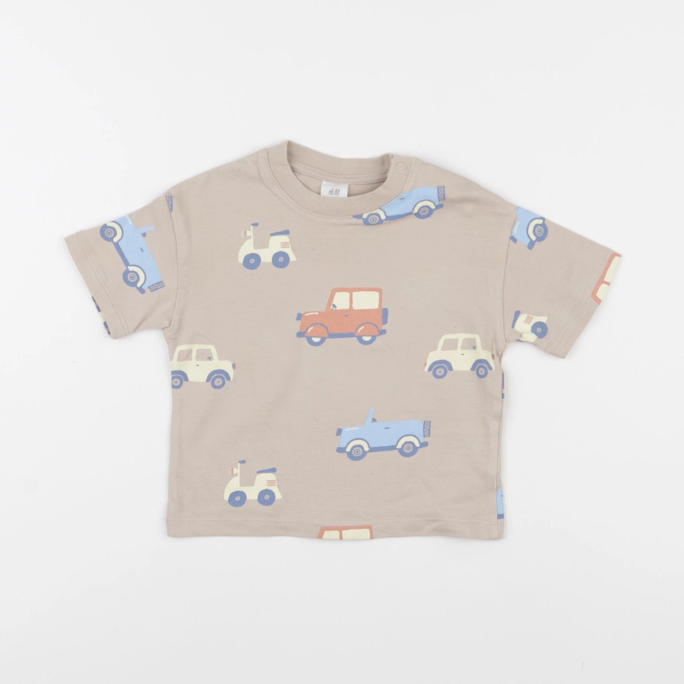 H&M - tee-shirt beige - 6/9 mois