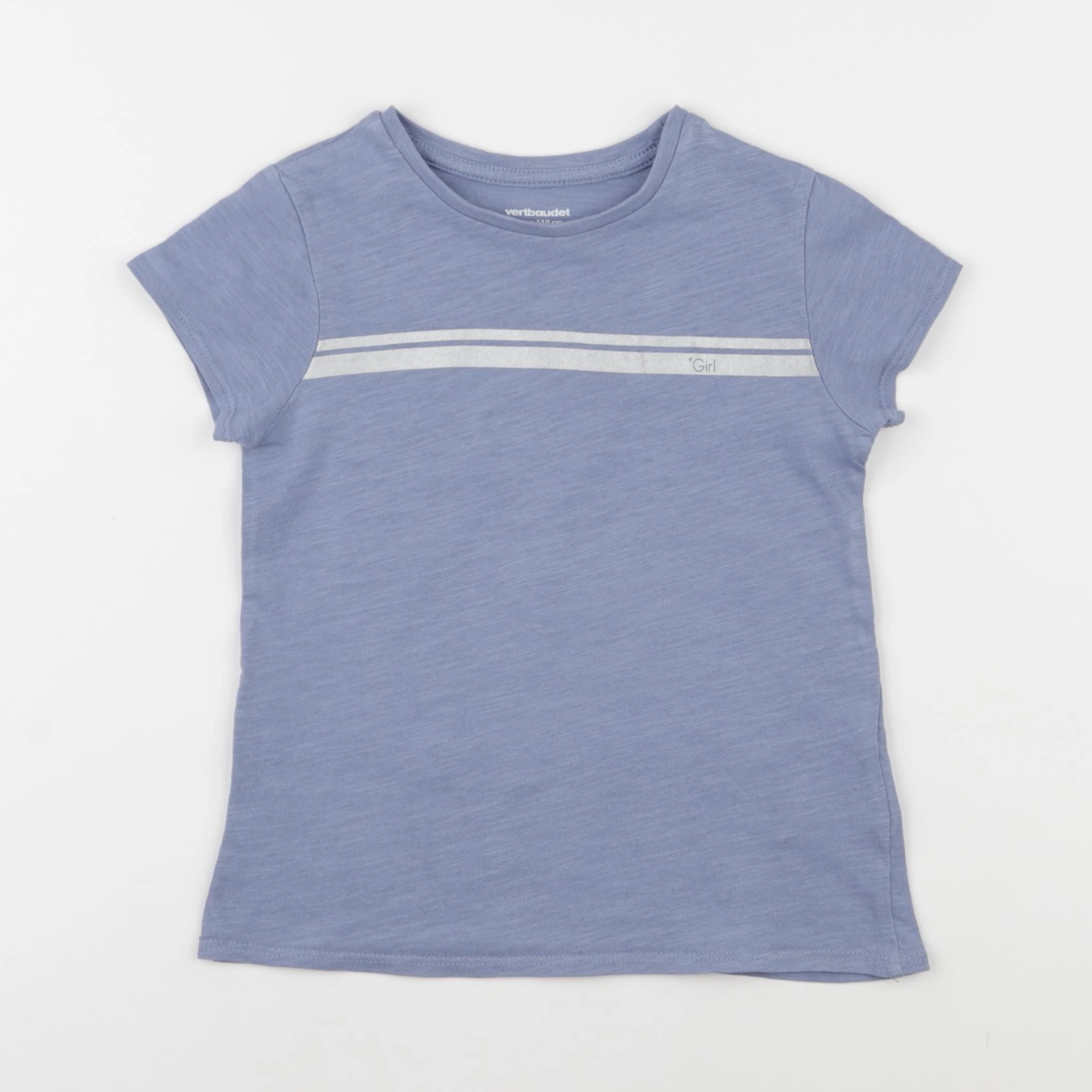 Vertbaudet - tee-shirt bleu - 5 ans