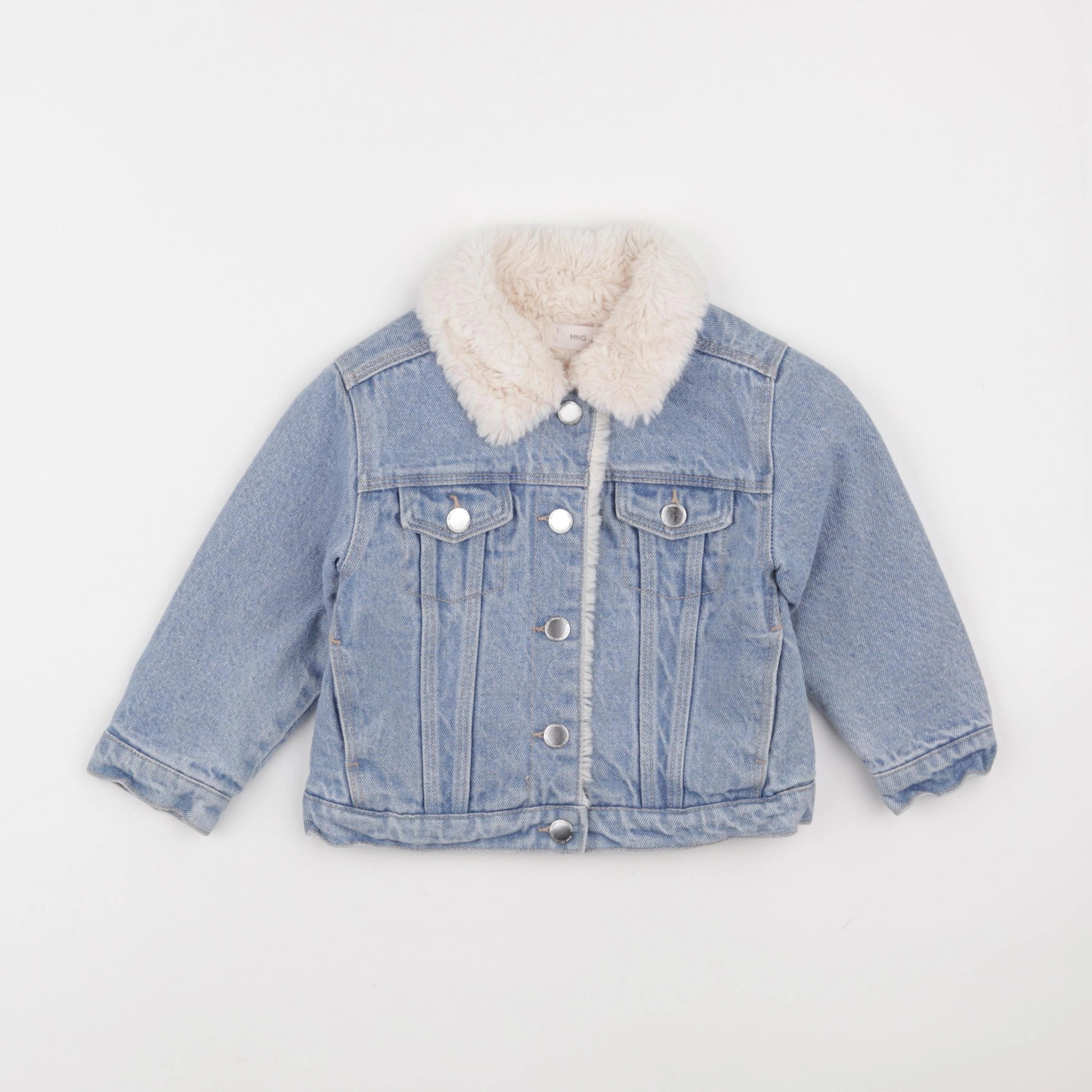 Mango - veste doublé bleu - 18/24 mois