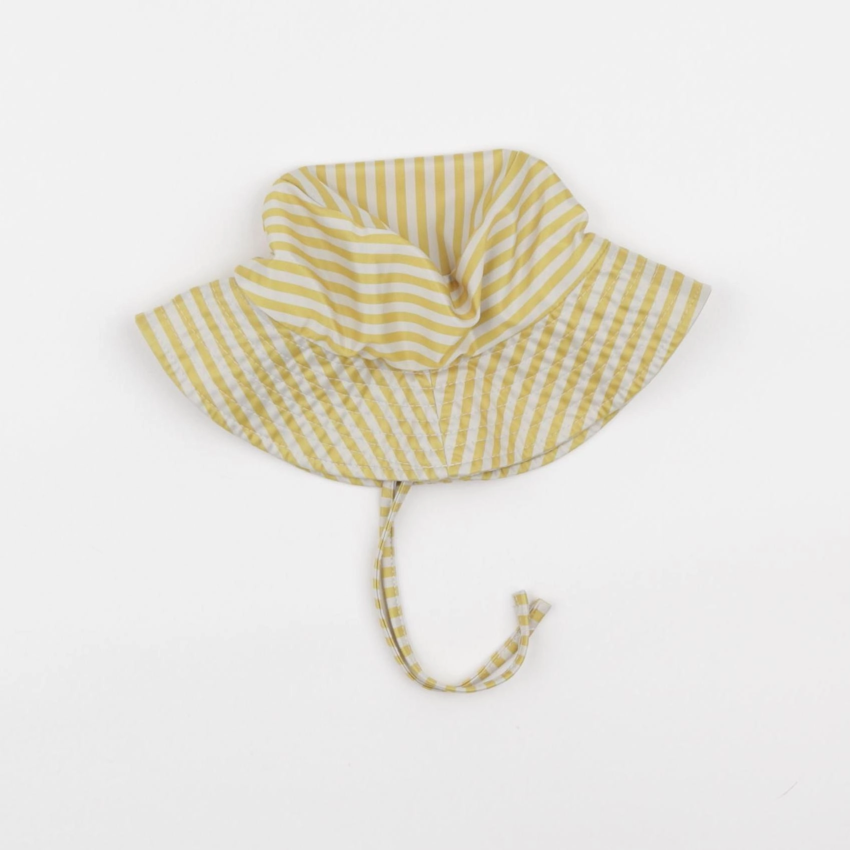 H&M - chapeau jaune, blanc - 9/12 mois