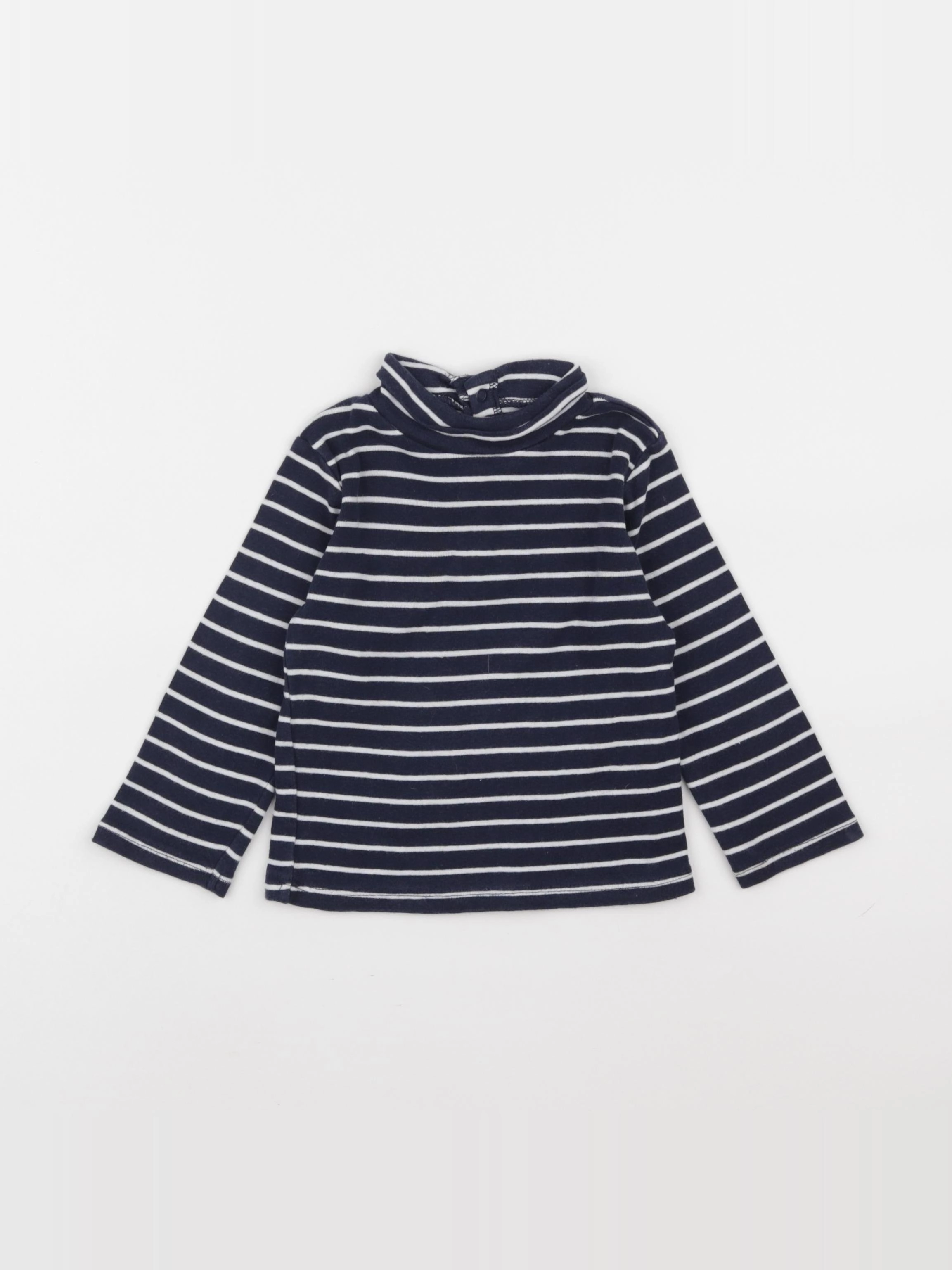 Vertbaudet - sous-pull bleu - 2 ans