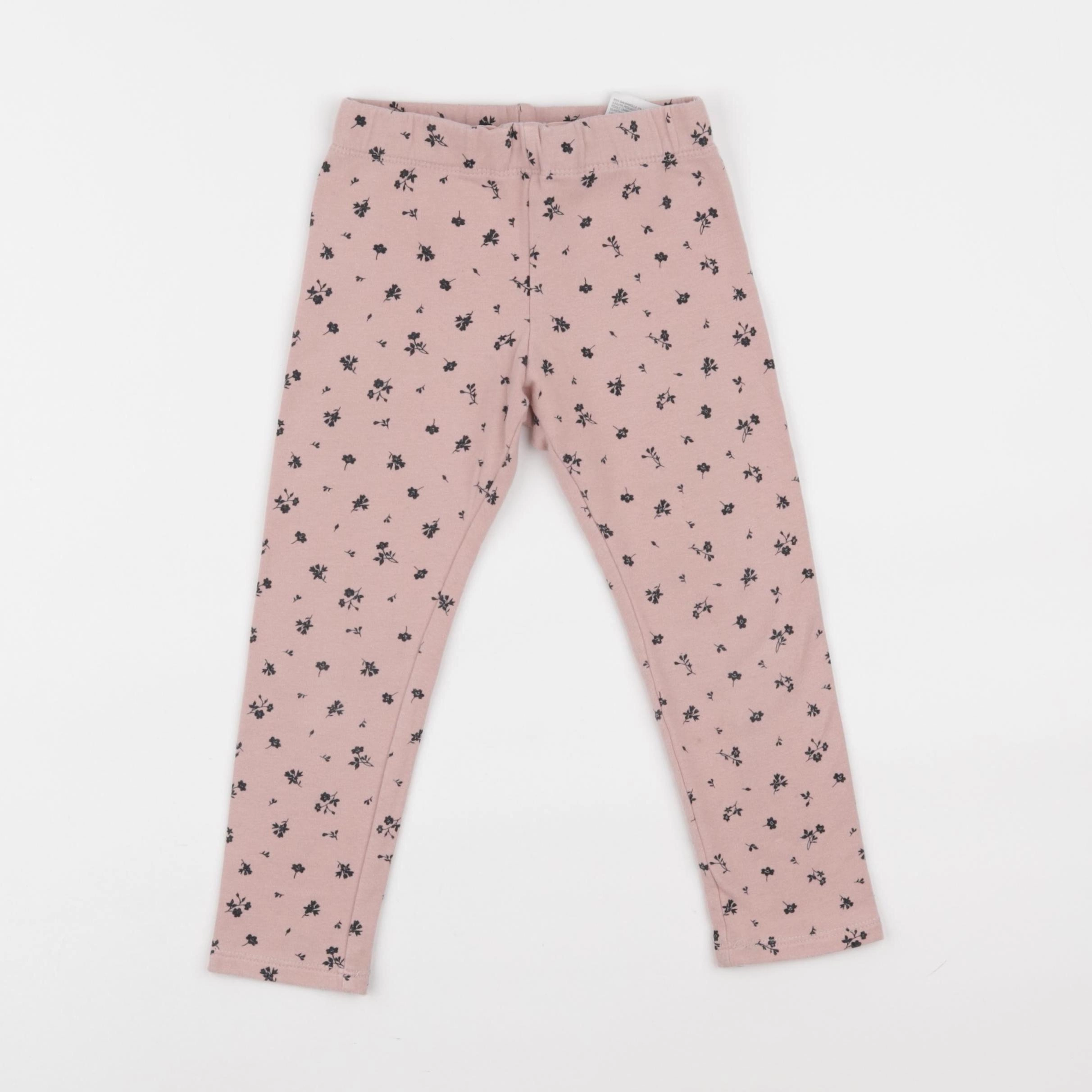 H&M - legging rose - 2/3 ans