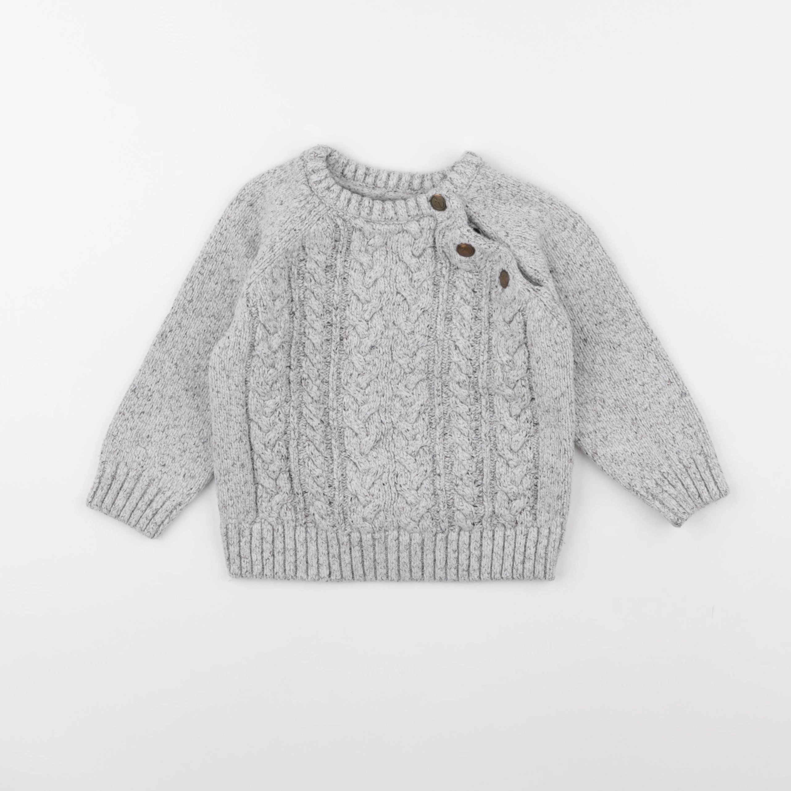Vertbaudet - pull gris - 3 ans