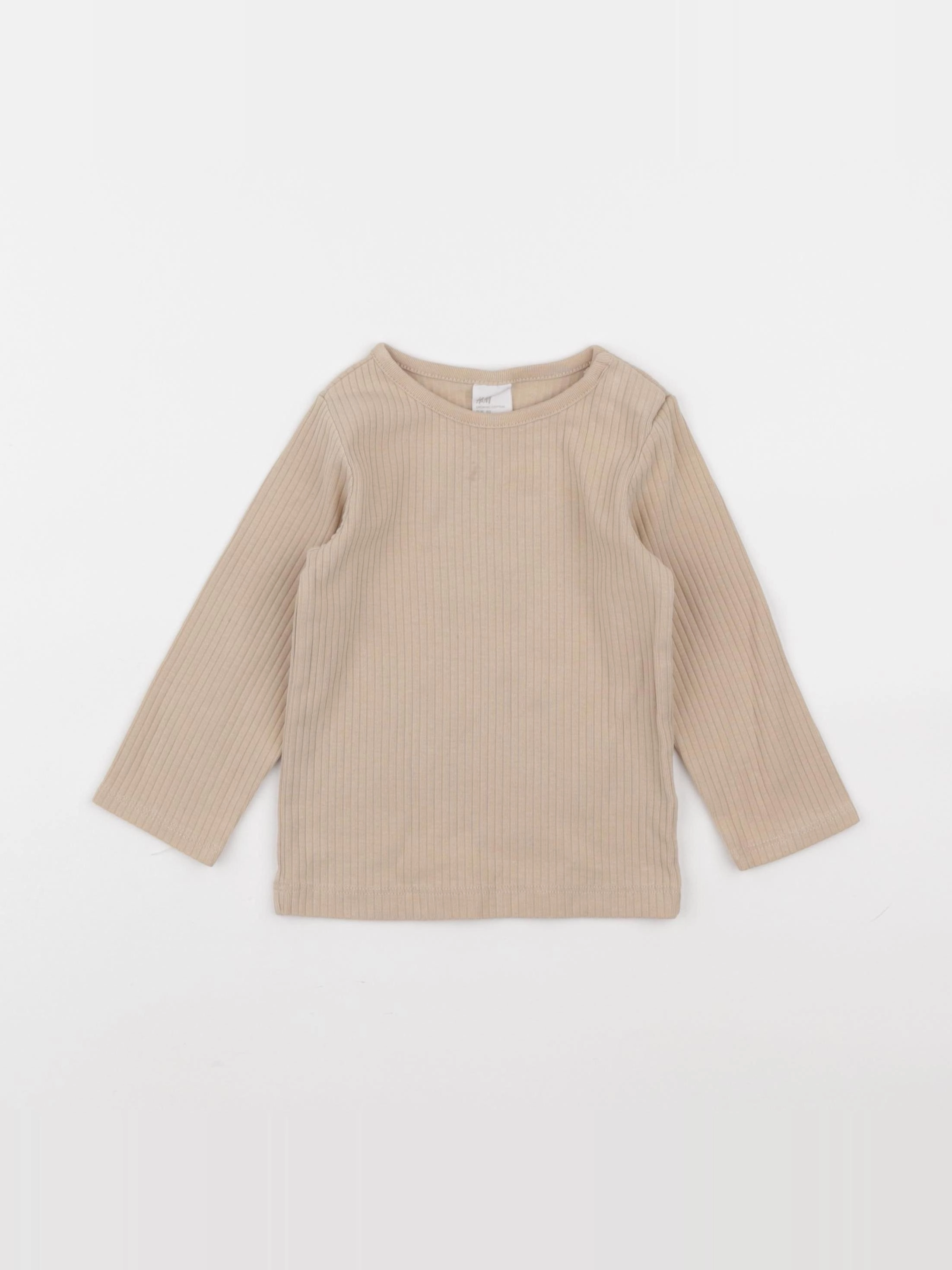 H&M - tee-shirt beige - 9/12 mois