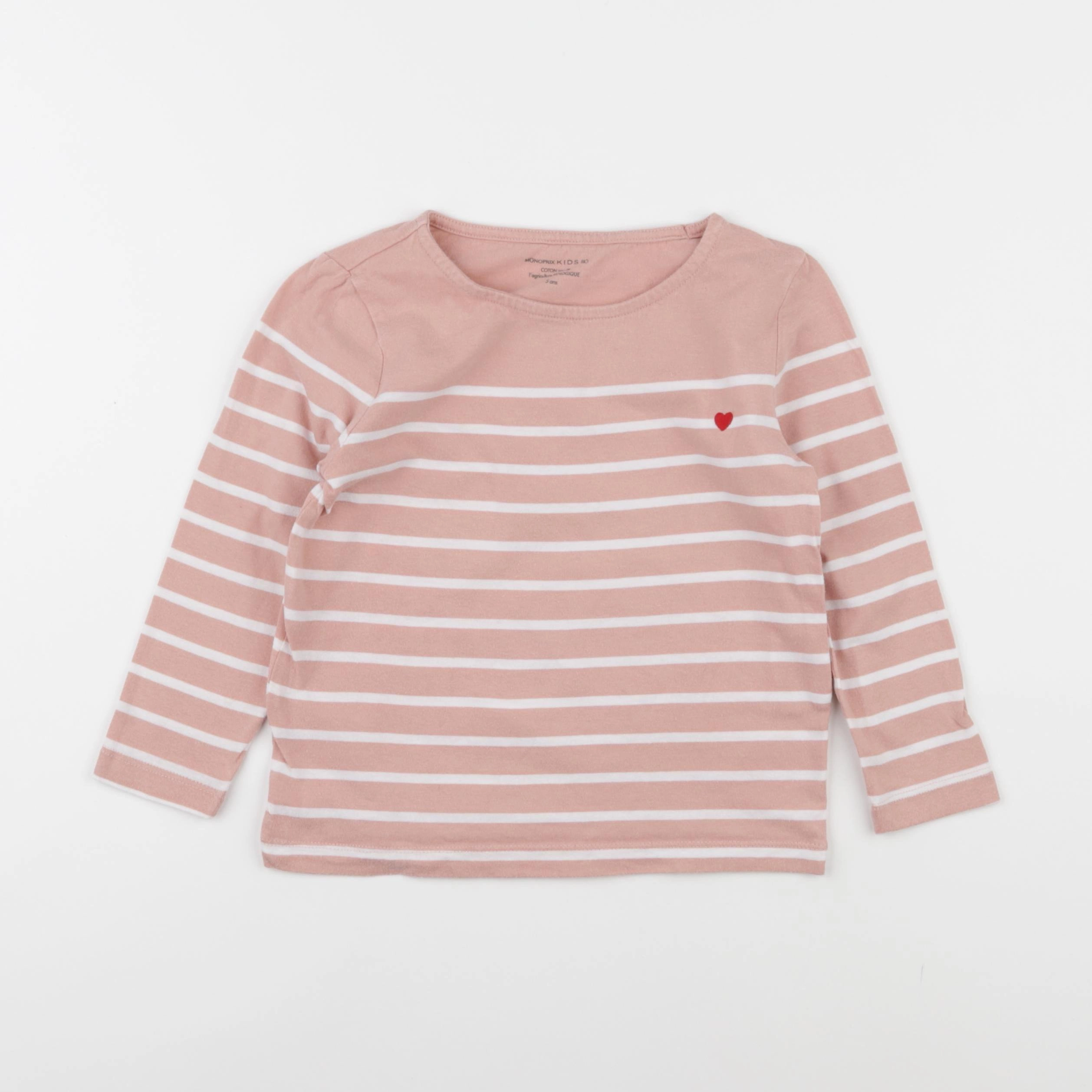 Monoprix - tee-shirt rose - 5 ans