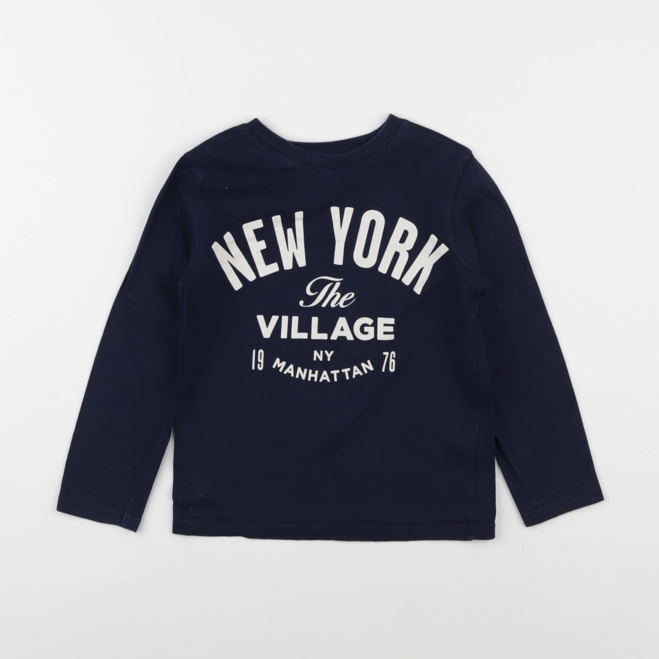 H&M - tee-shirt bleu - 5/6 ans