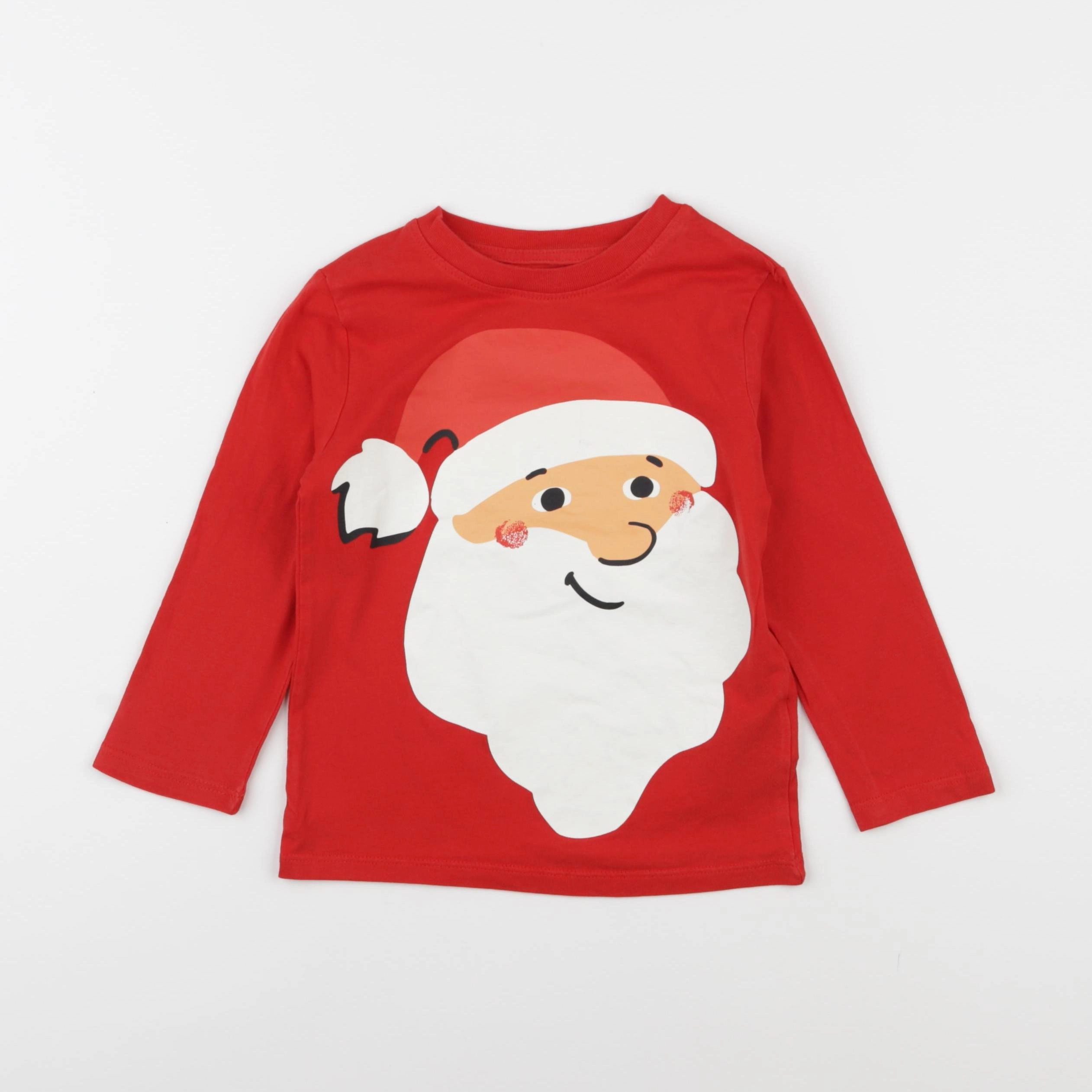 H&M - tee-shirt rouge - 3/4 ans