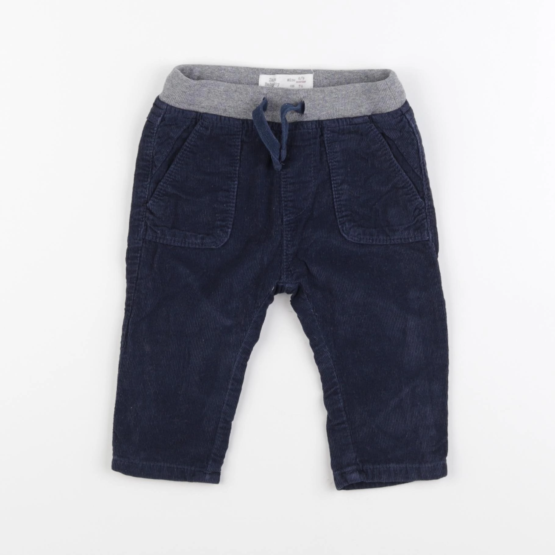 Zara - pantalon bleu - 6/9 mois