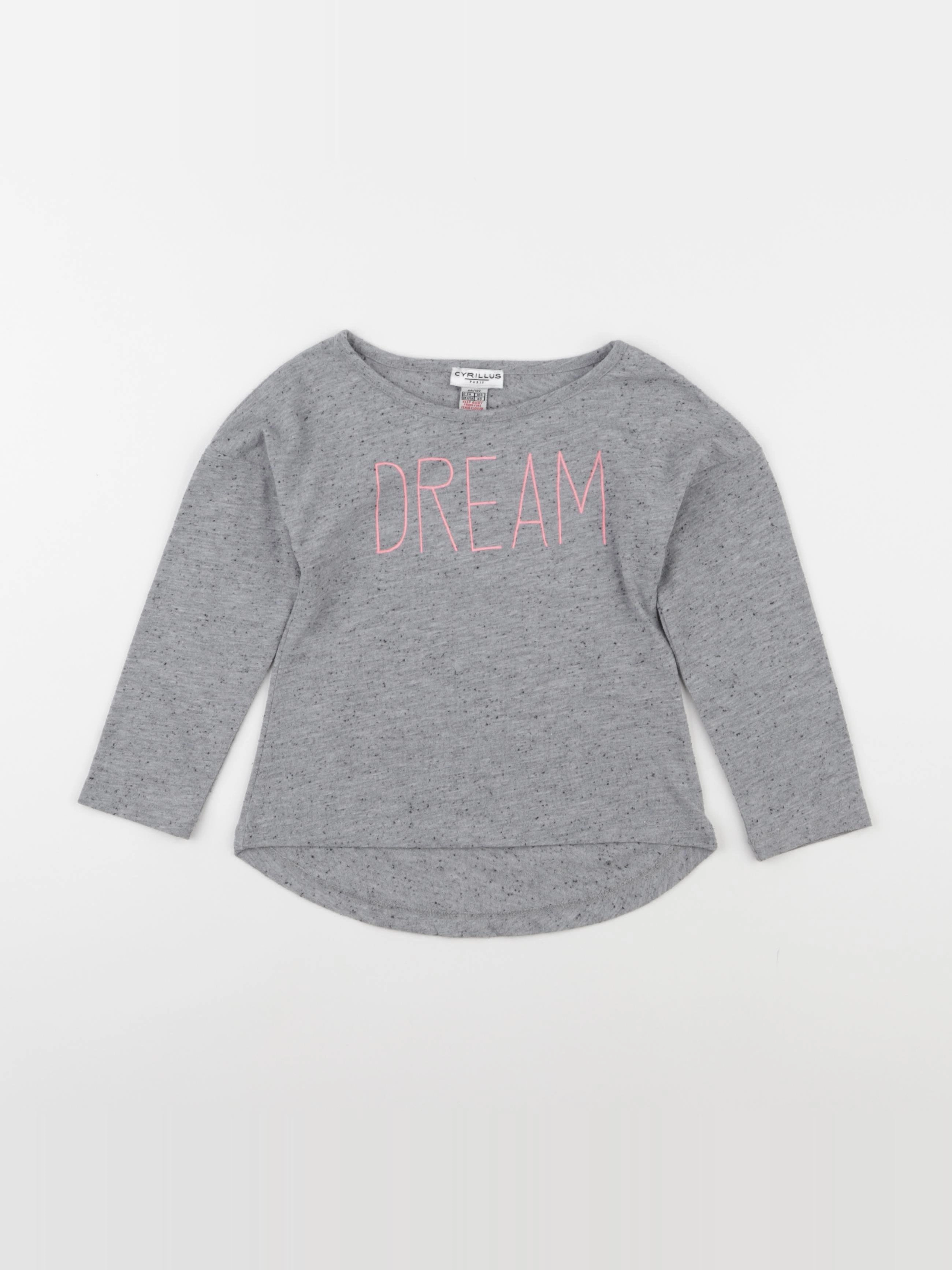 Cyrillus - tee-shirt gris - 4 ans