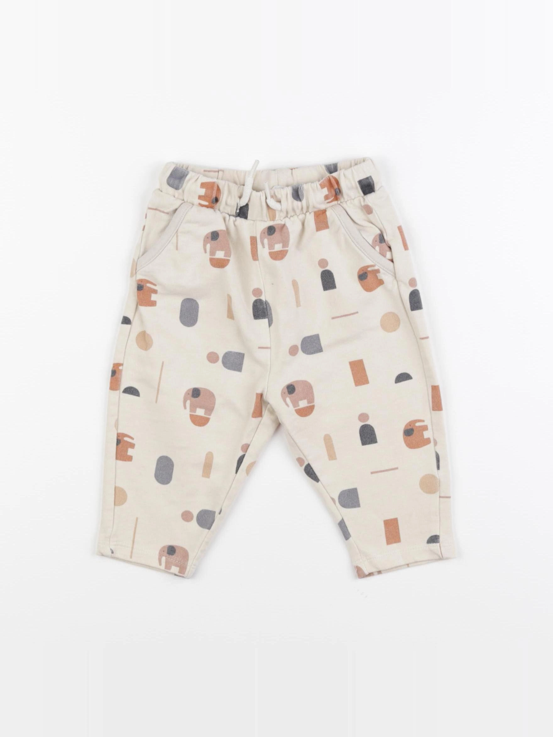 Vertbaudet - jogging beige - 9 mois