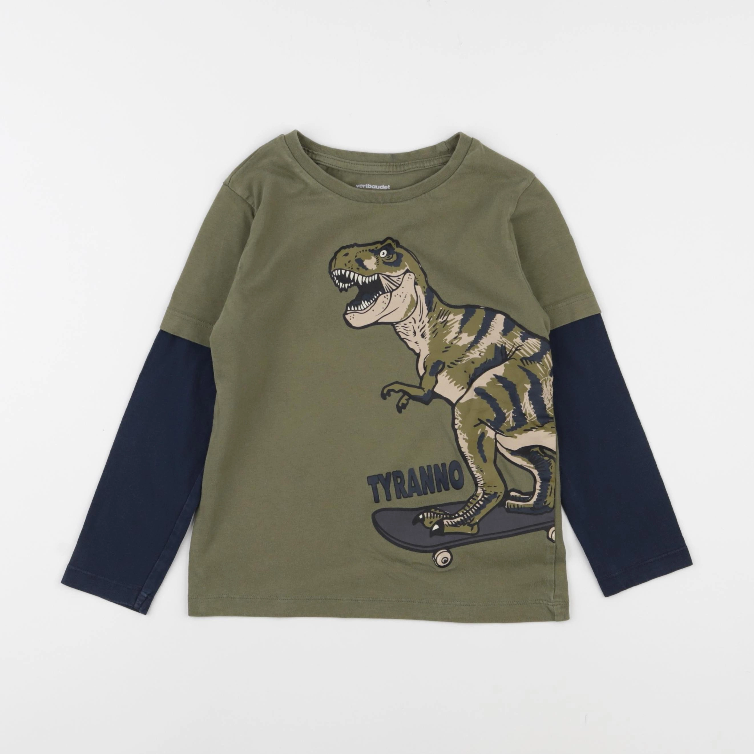 Vertbaudet - tee-shirt vert - 6 ans