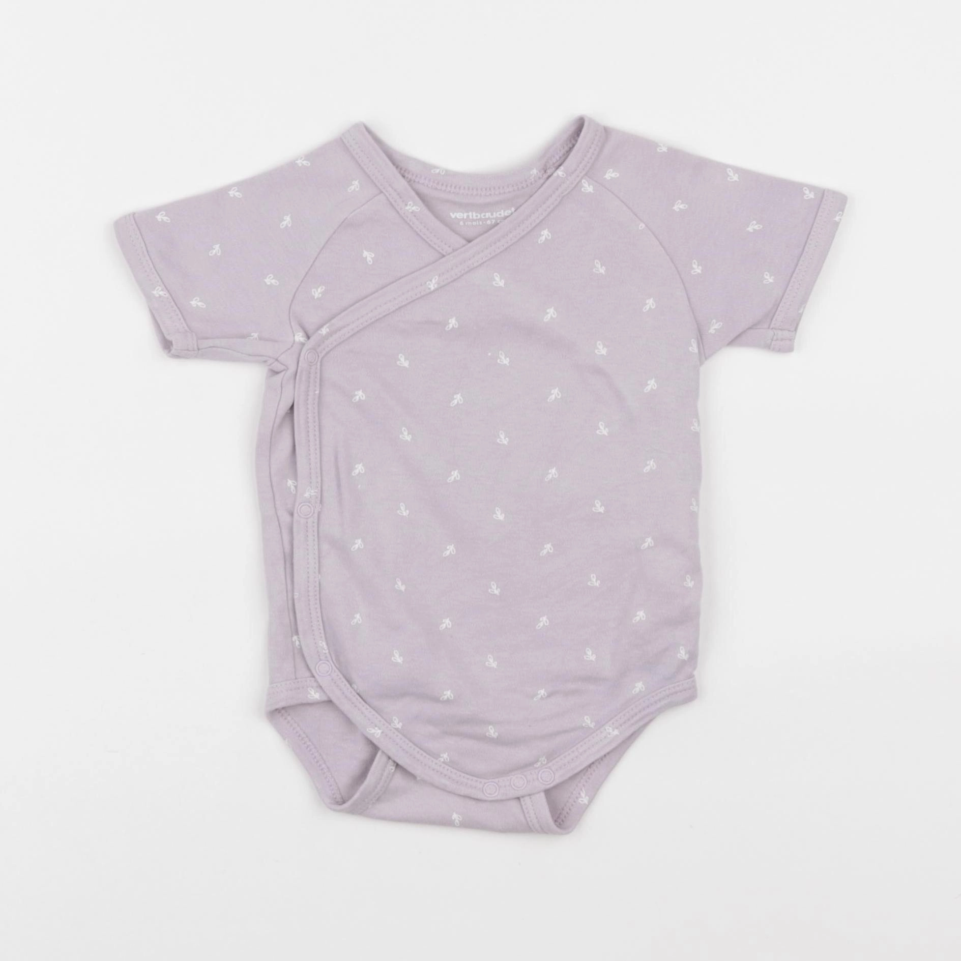 Vertbaudet - body violet - 6 mois