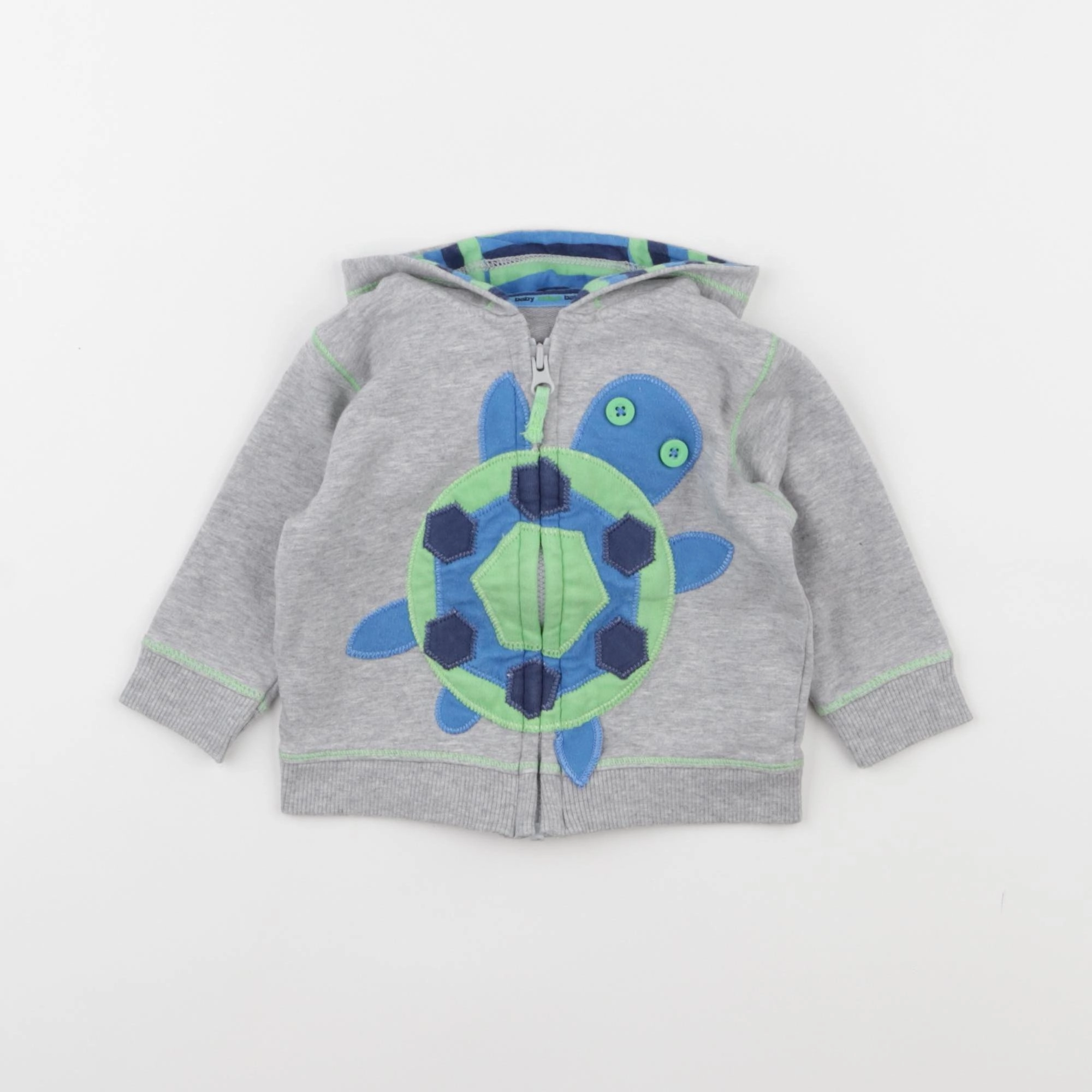 Marks & Spencer  - sweat gris - 3/6 mois