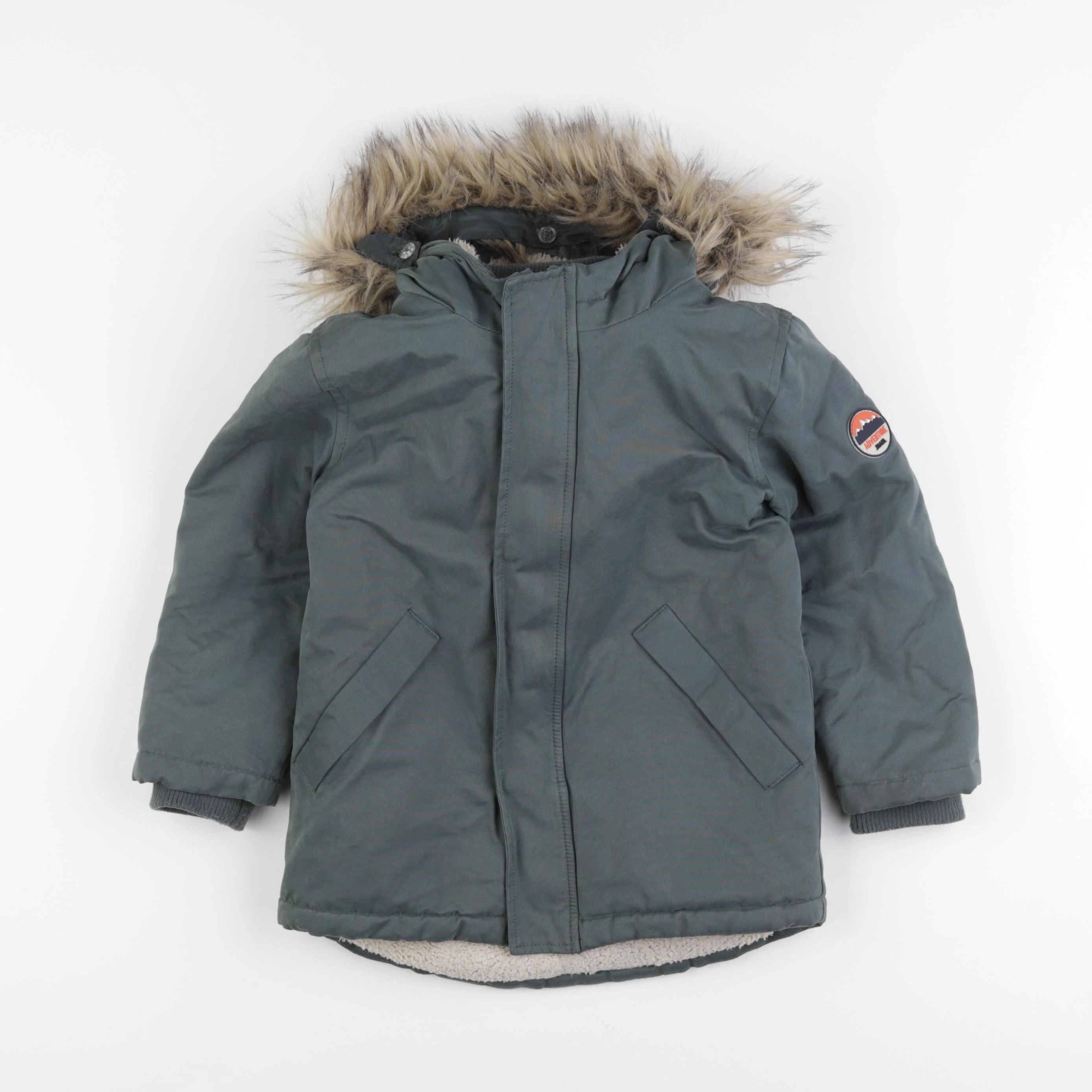 Vertbaudet - parka vert - 5 ans