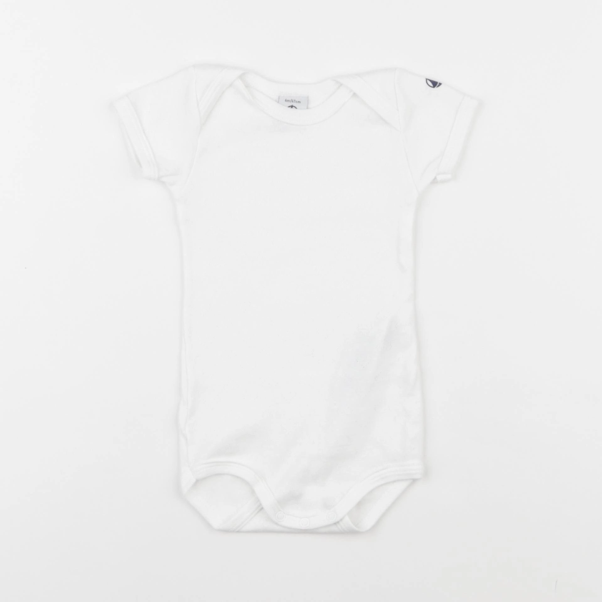 Petit Bateau - body blanc - 6 mois