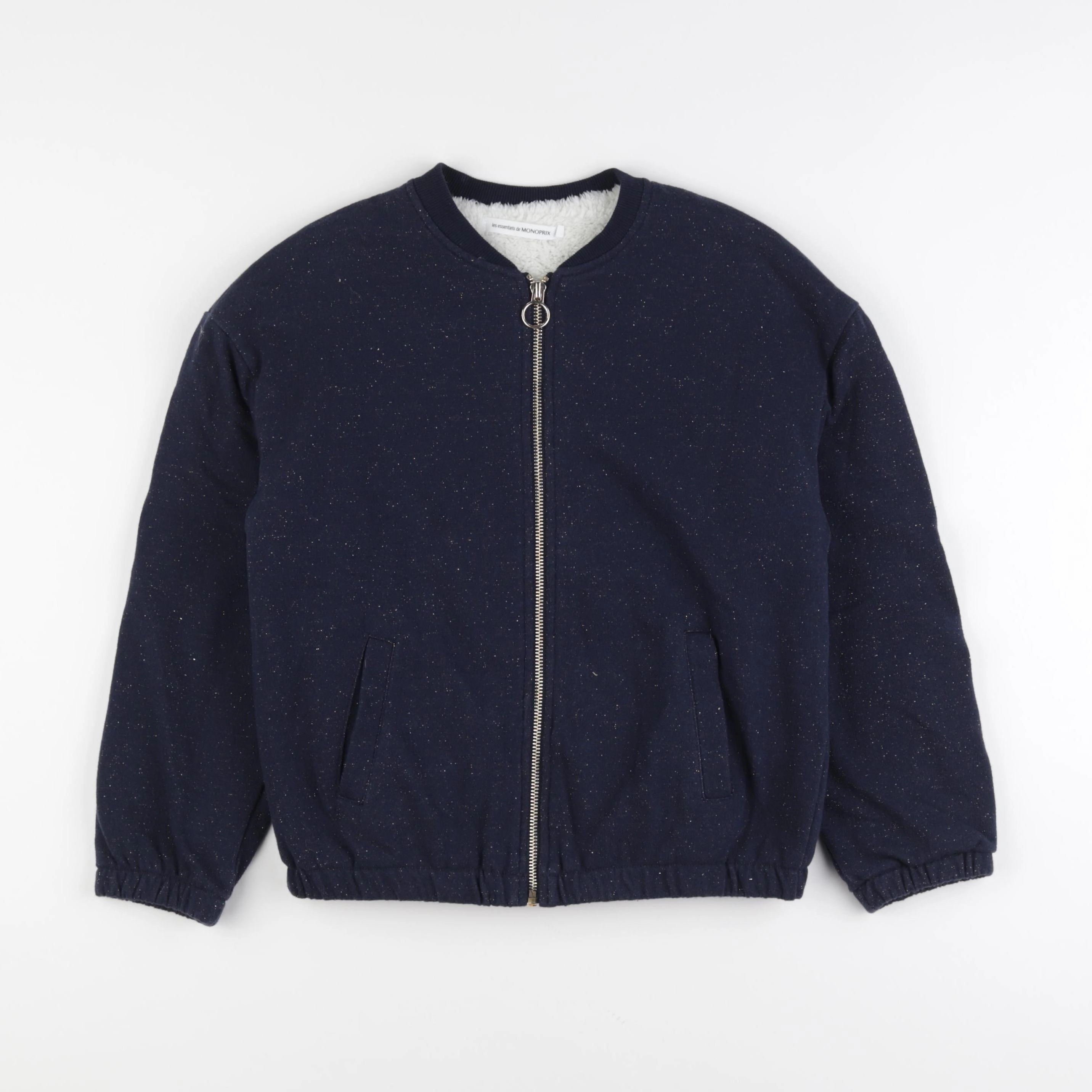 Monoprix - veste doublé bleu - 12 ans