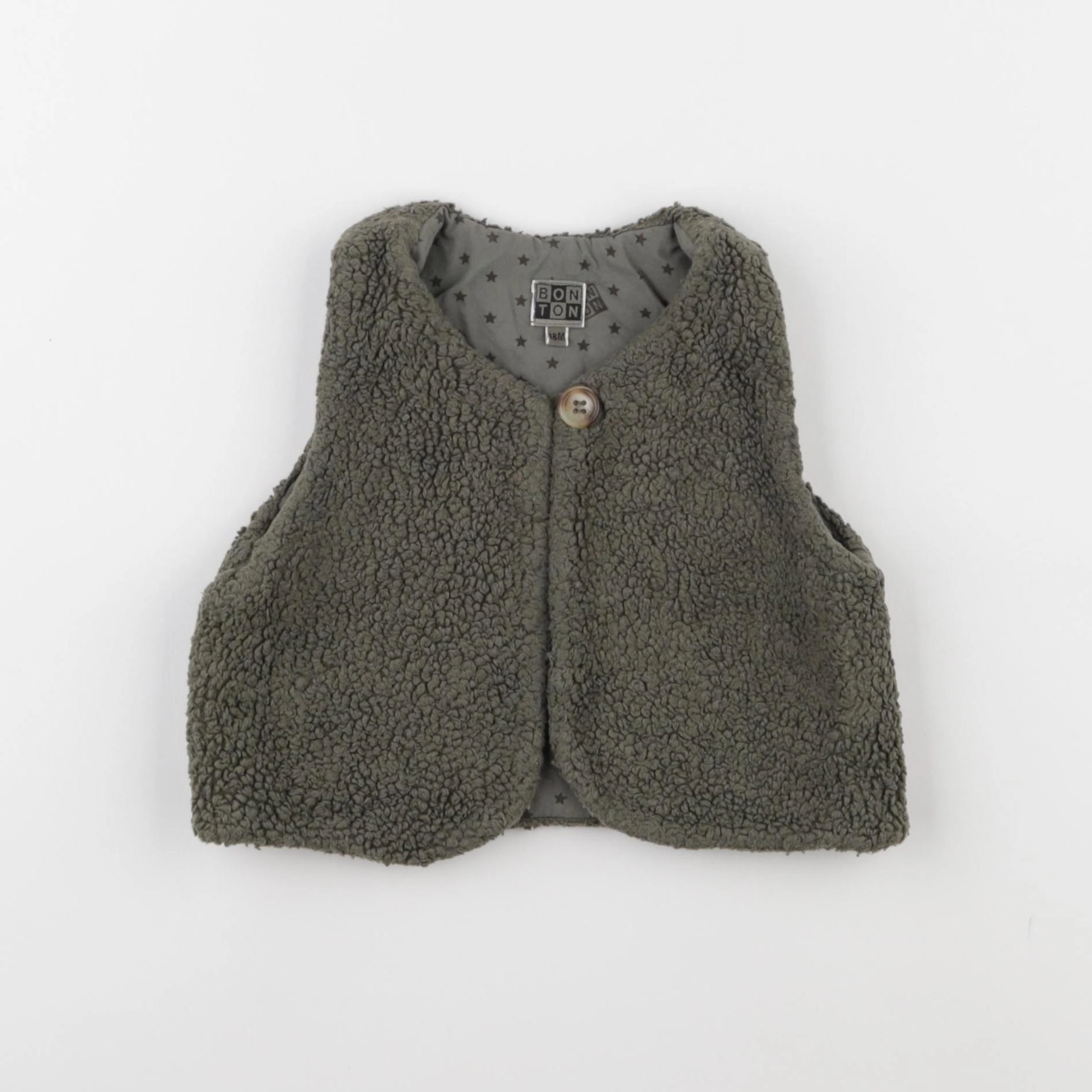 Bonton - gilet vert - 18 mois