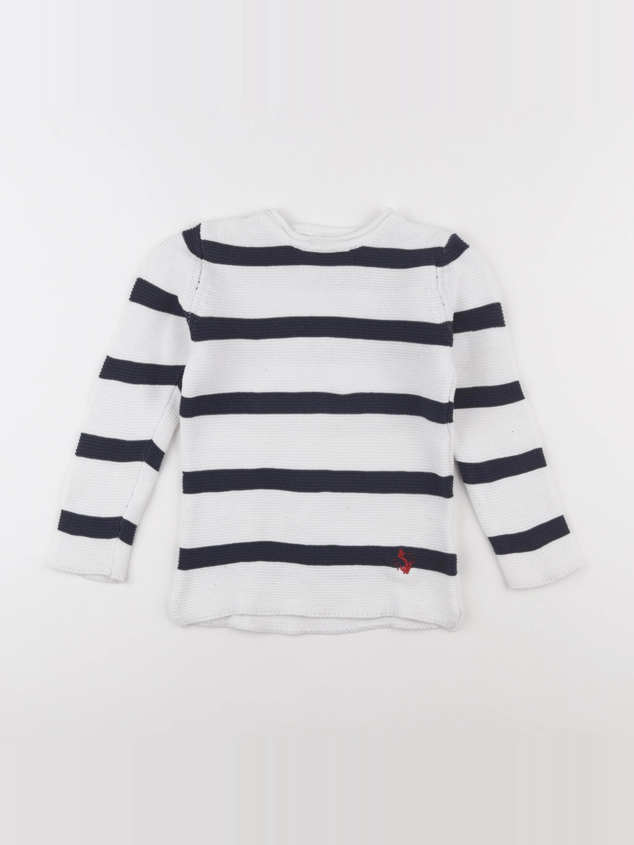 Vertbaudet - pull blanc - 5 ans