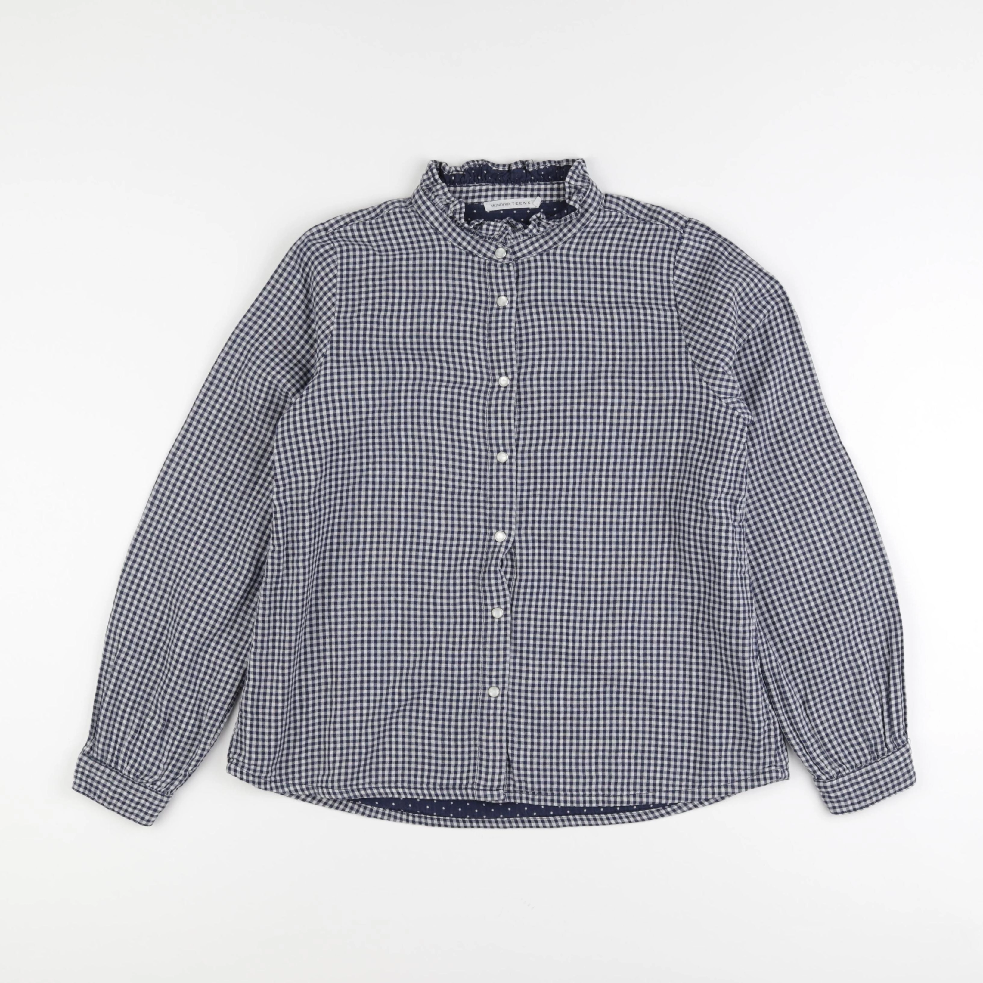 Monoprix - blouse bleu - 14 ans