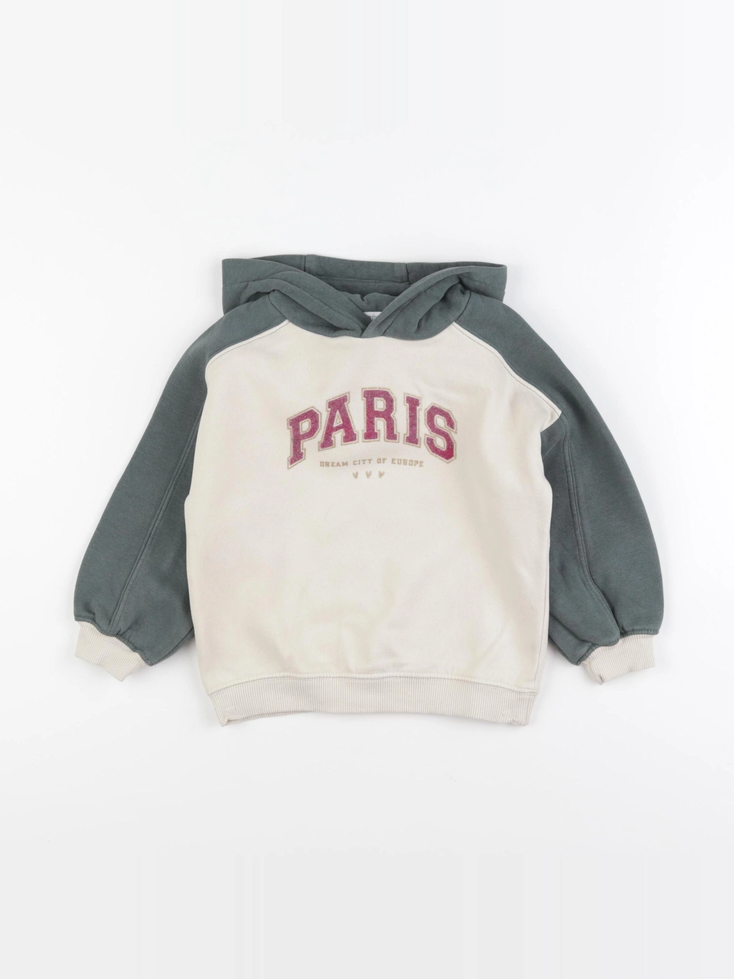 Vertbaudet - sweat vert - 3 ans