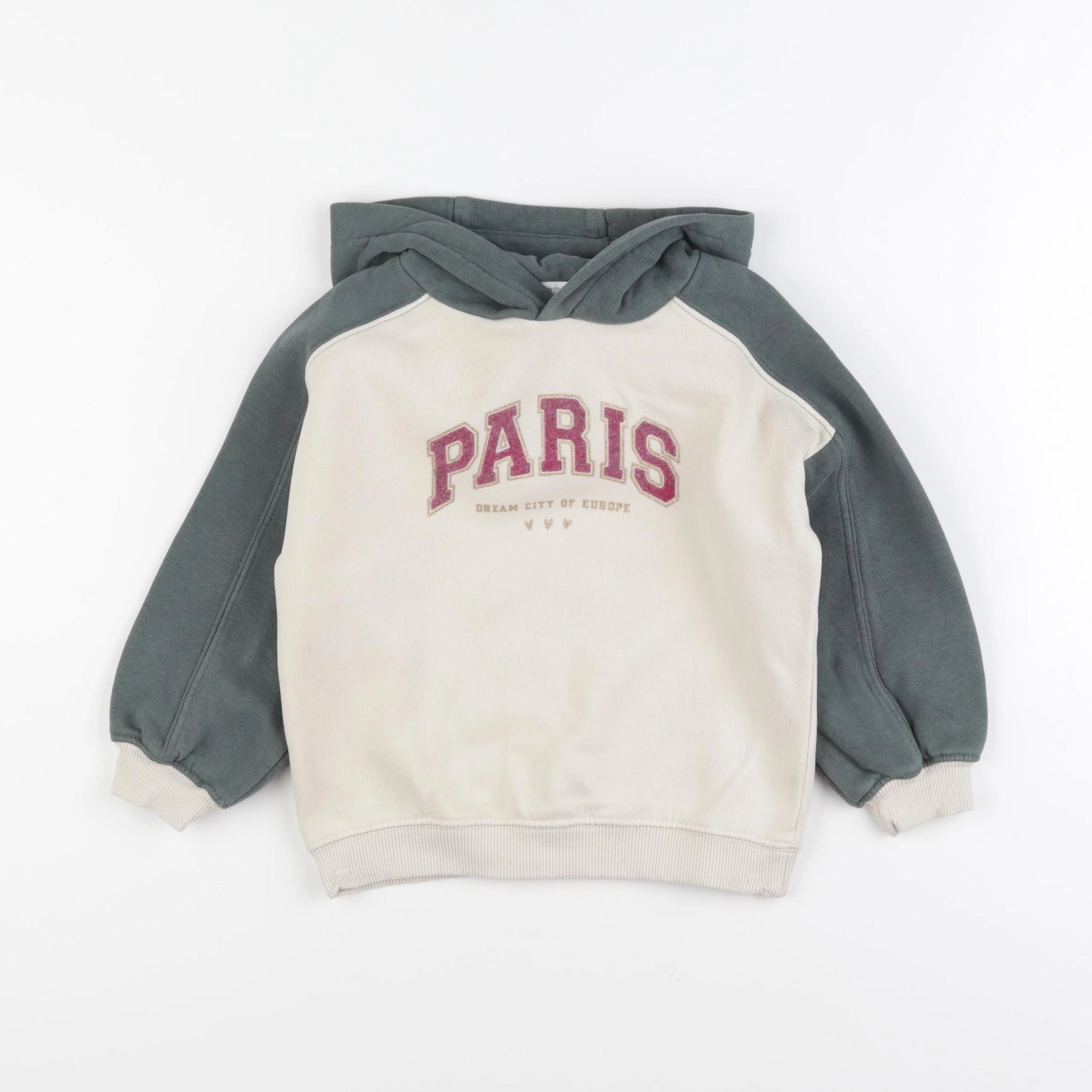 Vertbaudet - sweat vert - 3 ans