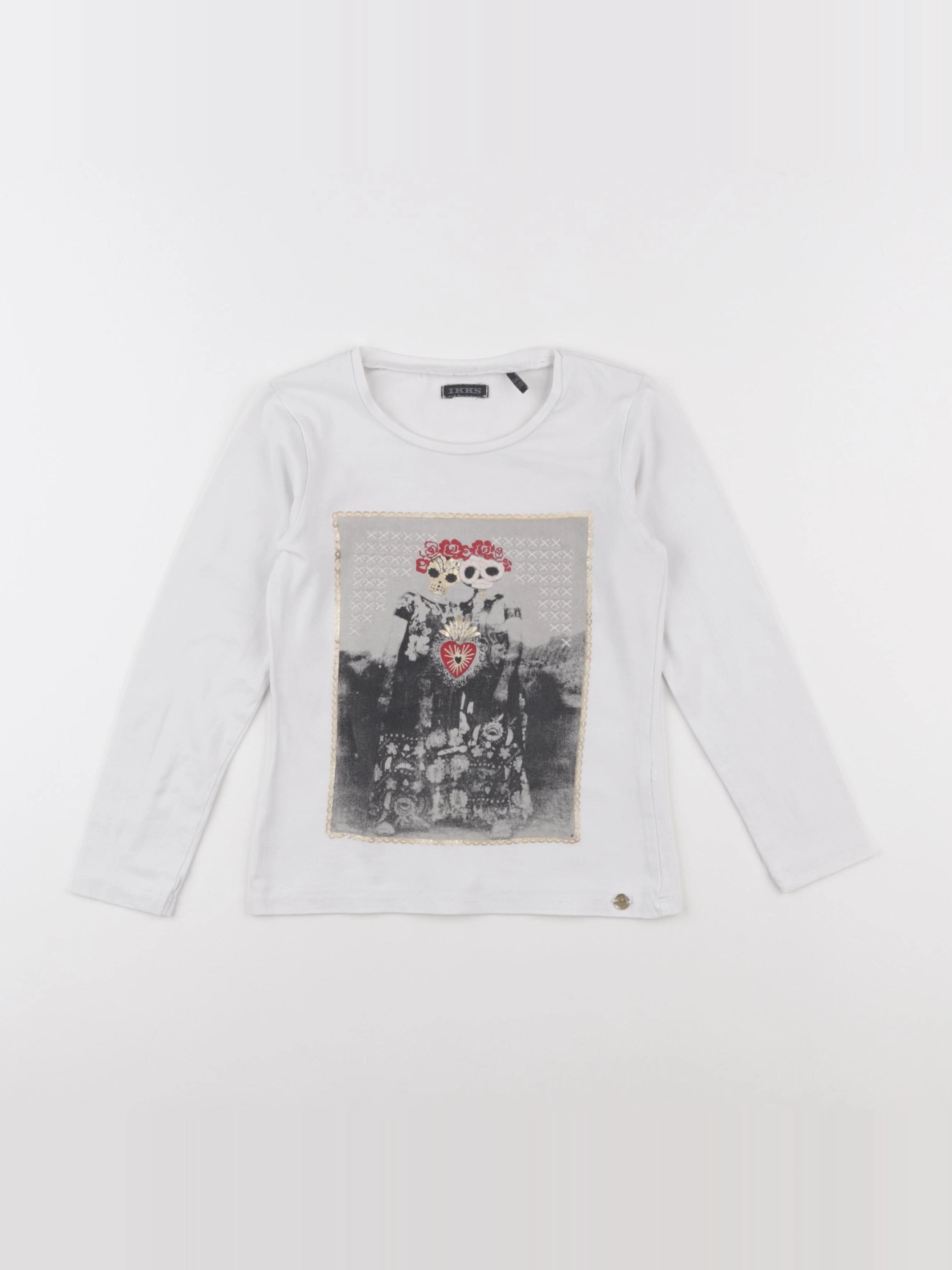 IKKS - tee-shirt blanc - 5 ans