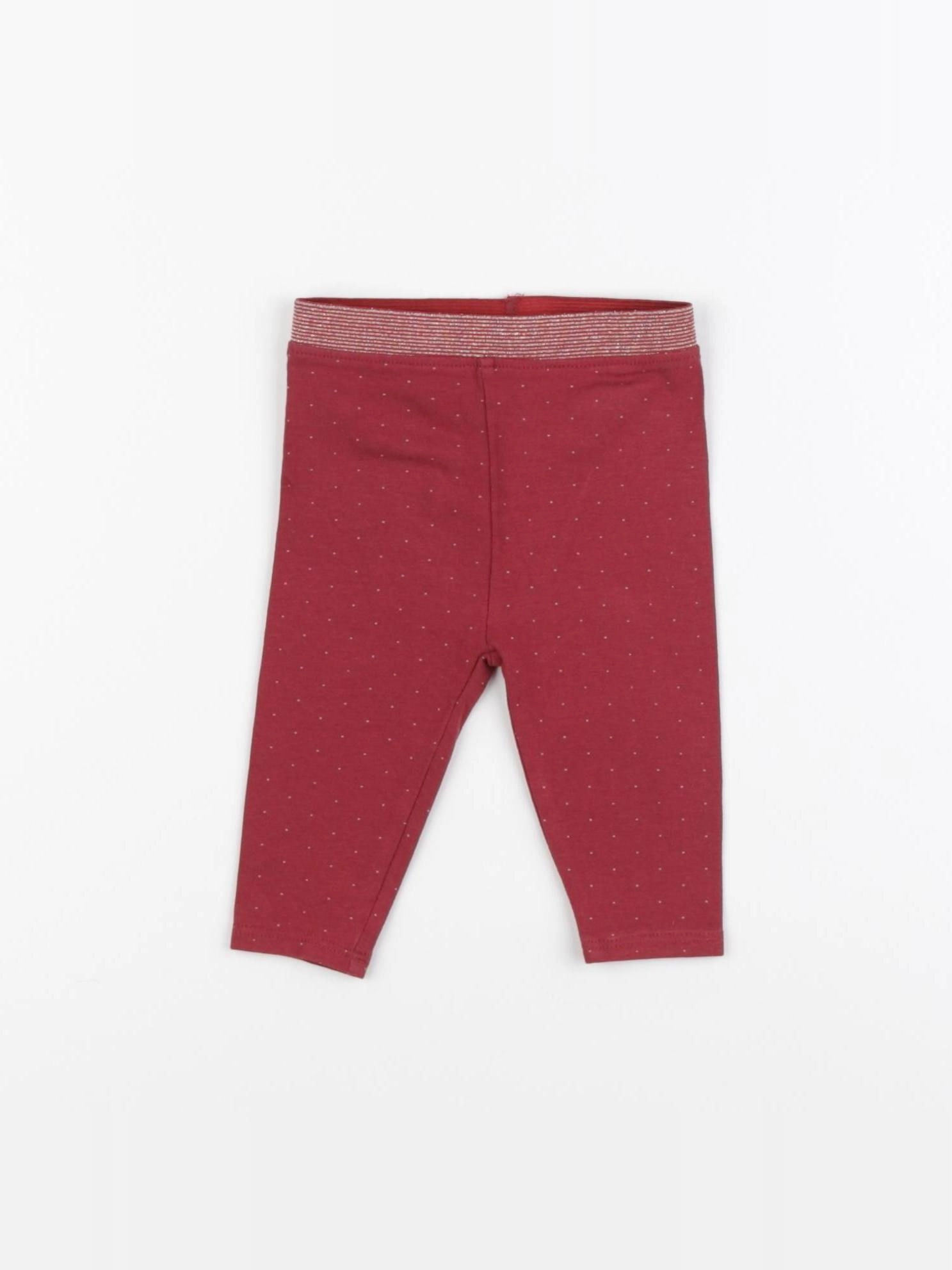Vertbaudet - legging rouge - 3 mois