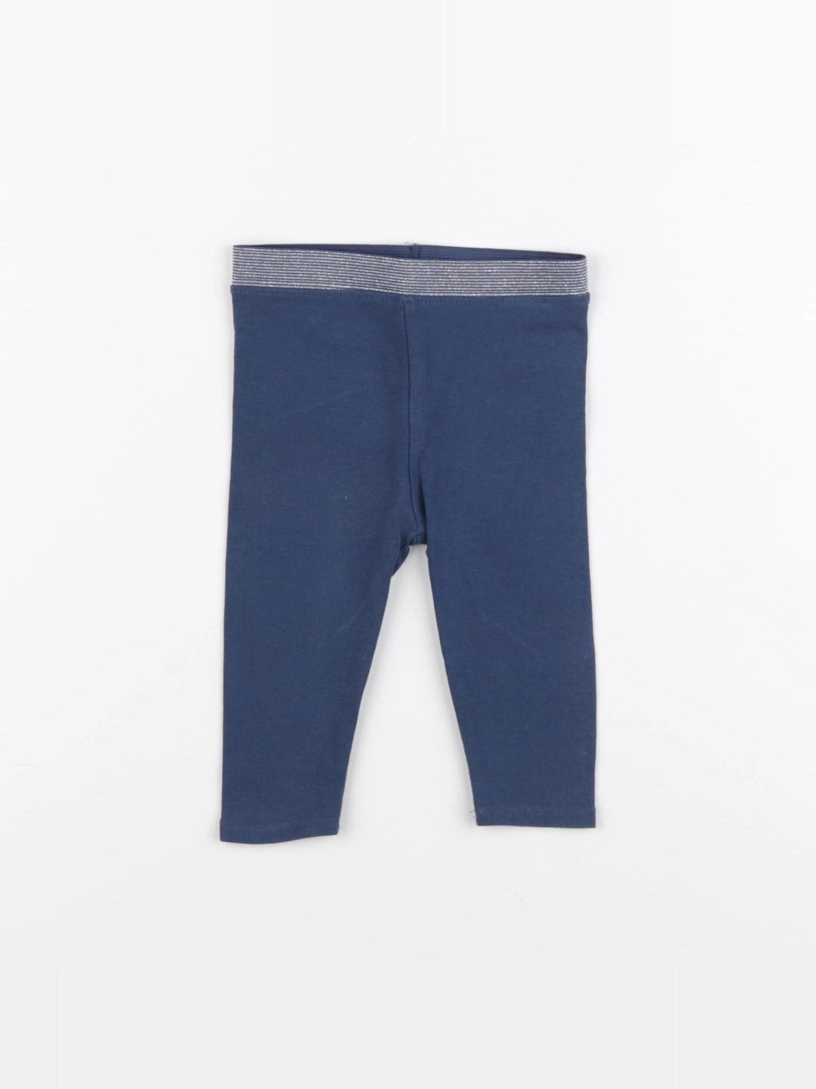 Vertbaudet - legging bleu - 6 mois