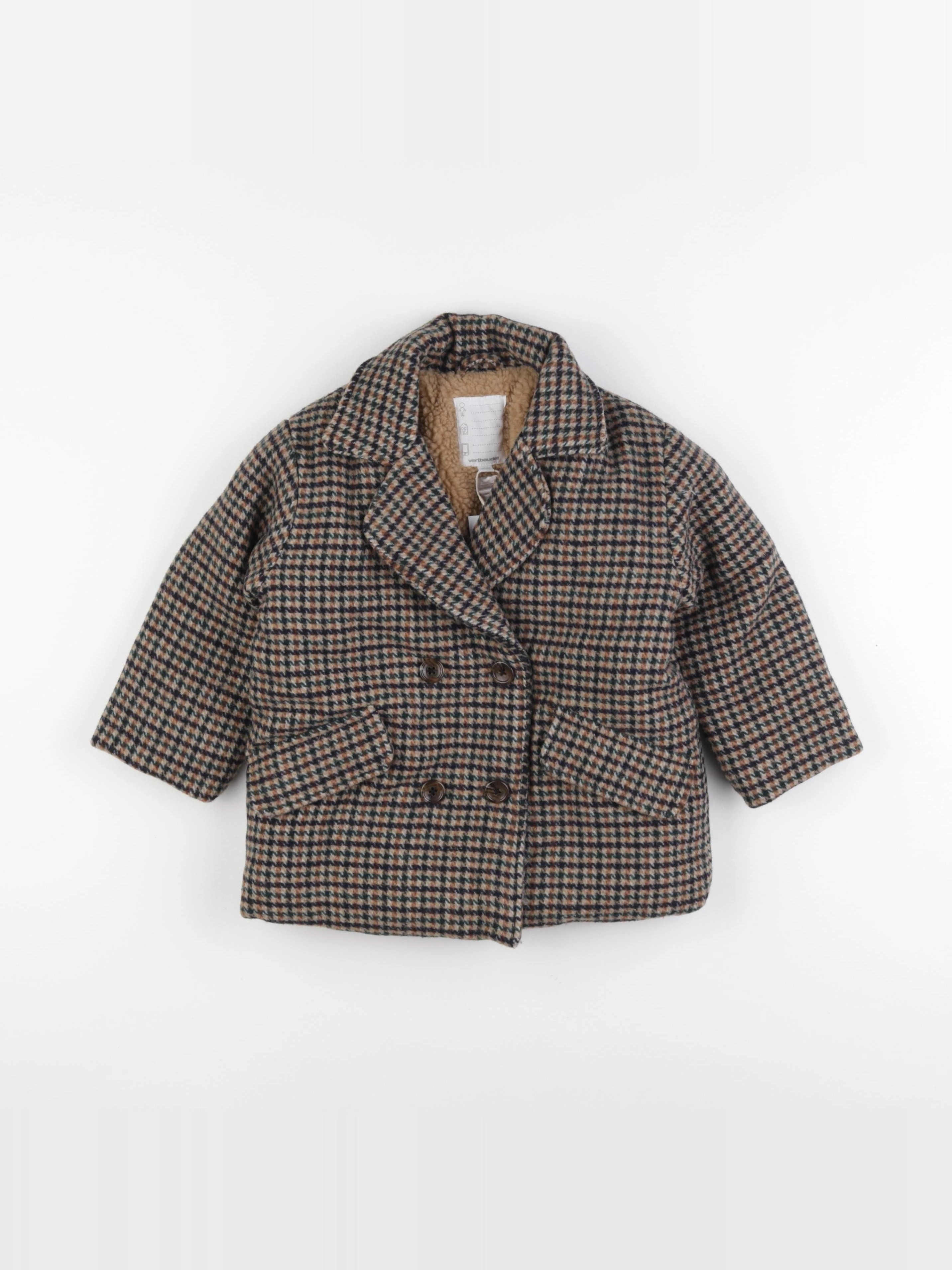 Vertbaudet - manteau marron - 4 ans