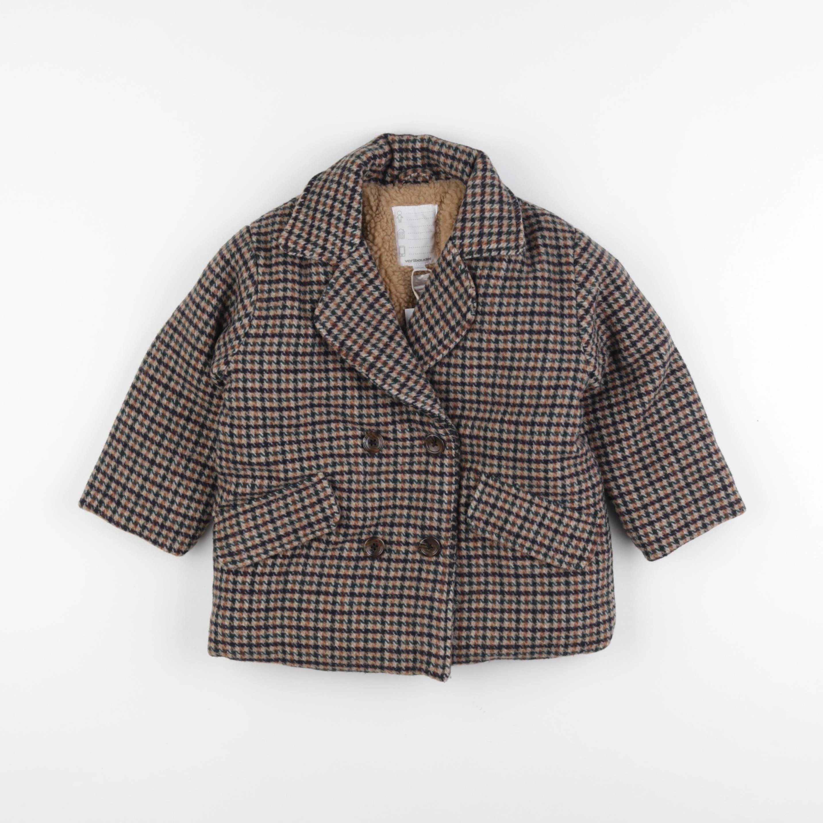 Vertbaudet - manteau marron - 4 ans