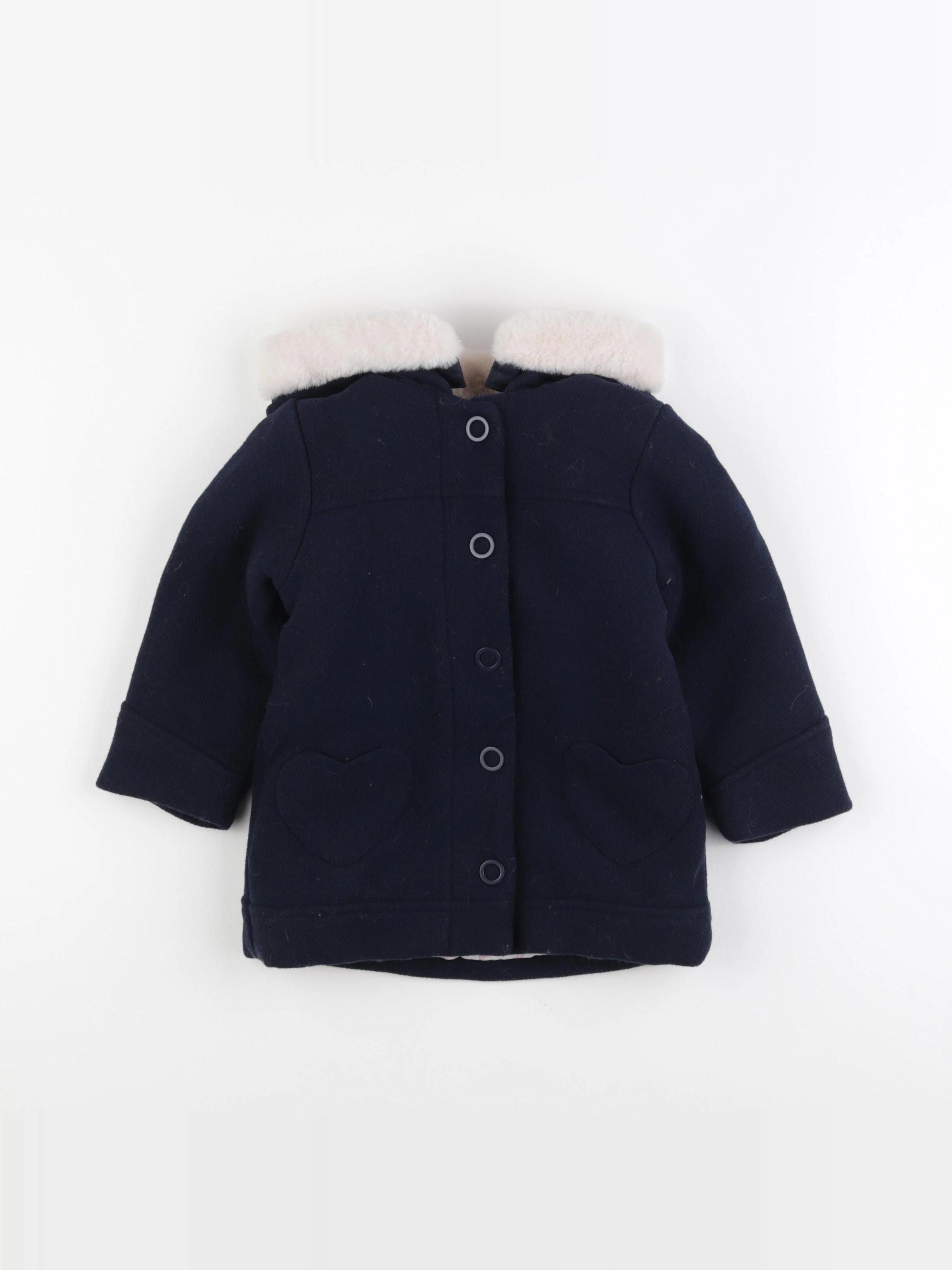 Vertbaudet - manteau bleu - 2 ans