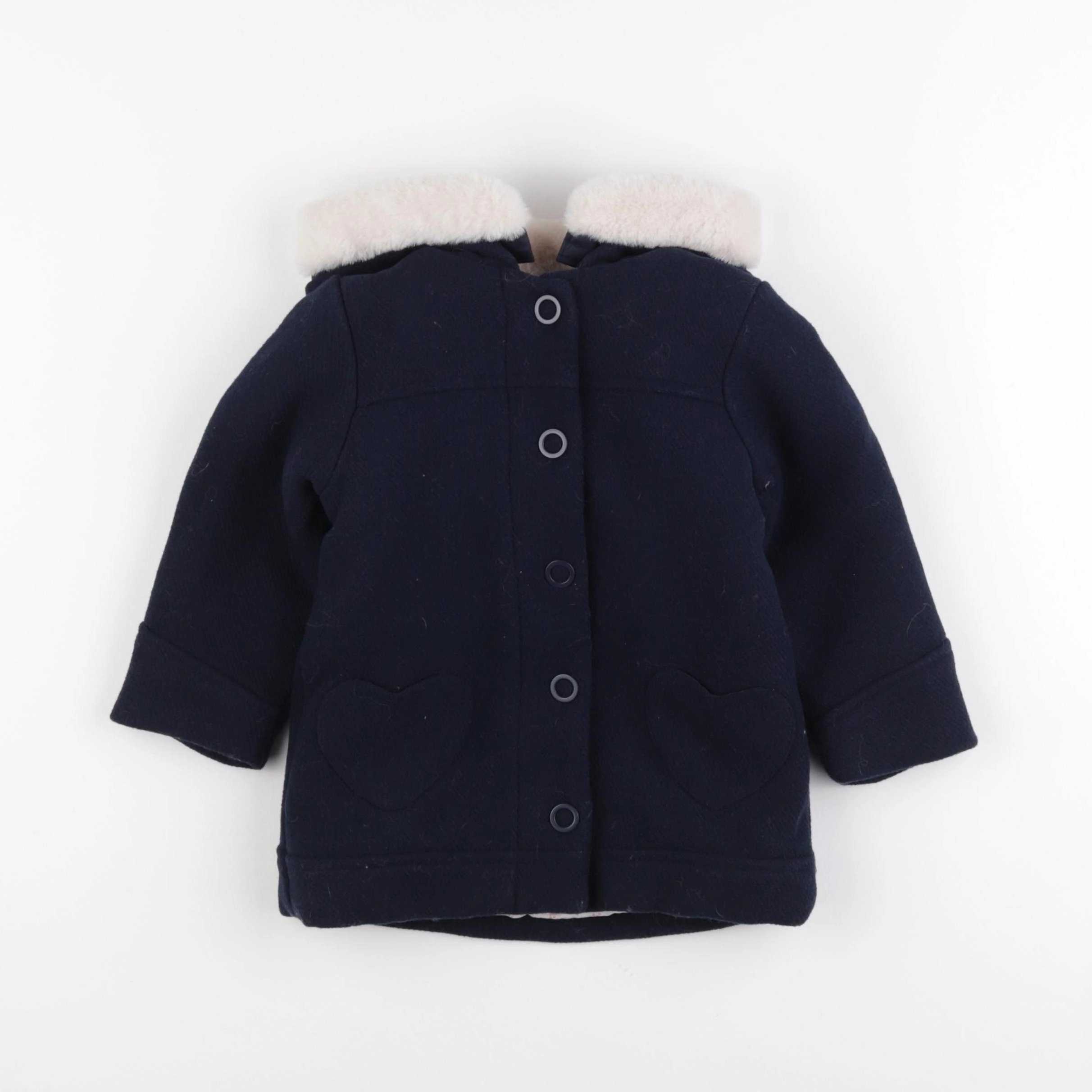Vertbaudet - manteau bleu - 2 ans