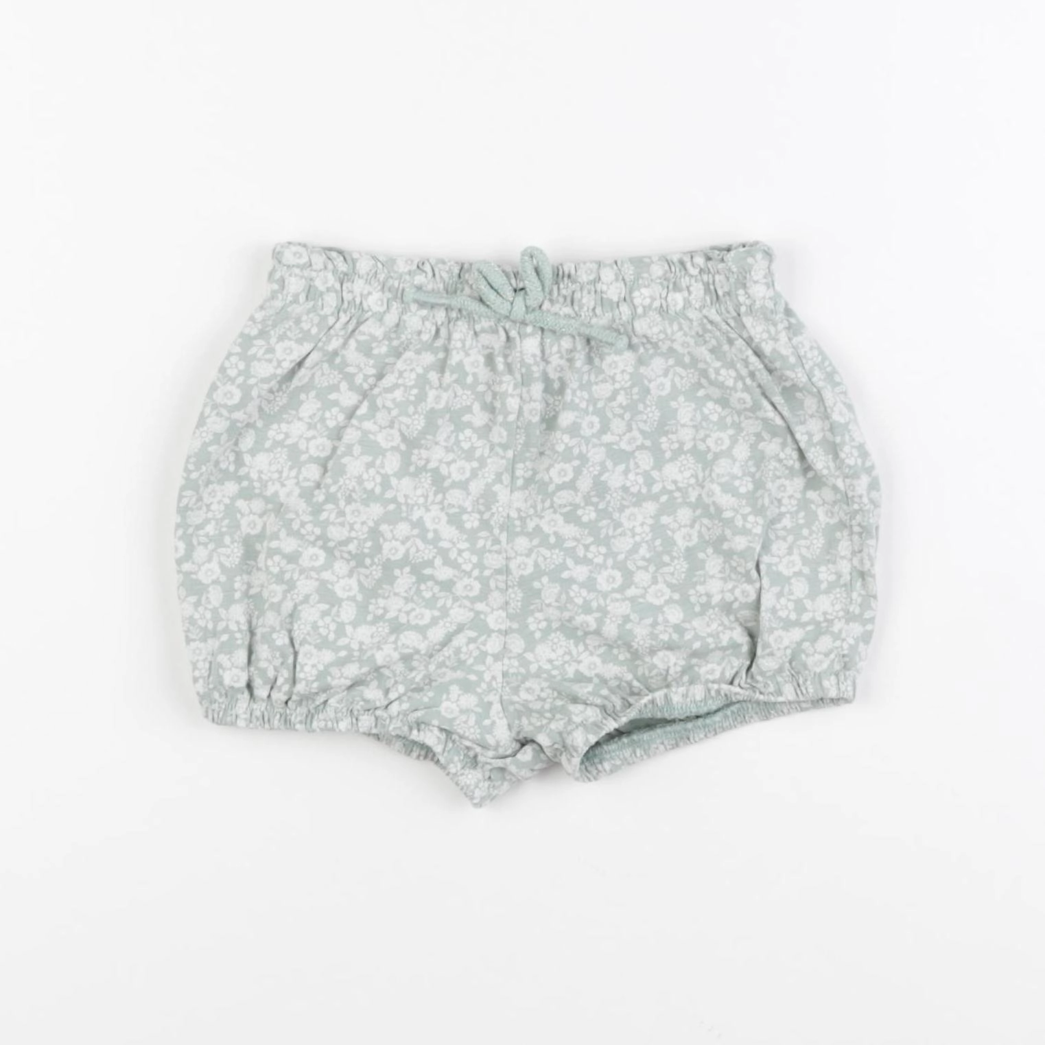 Vertbaudet - bloomer vert, blanc - 18 mois