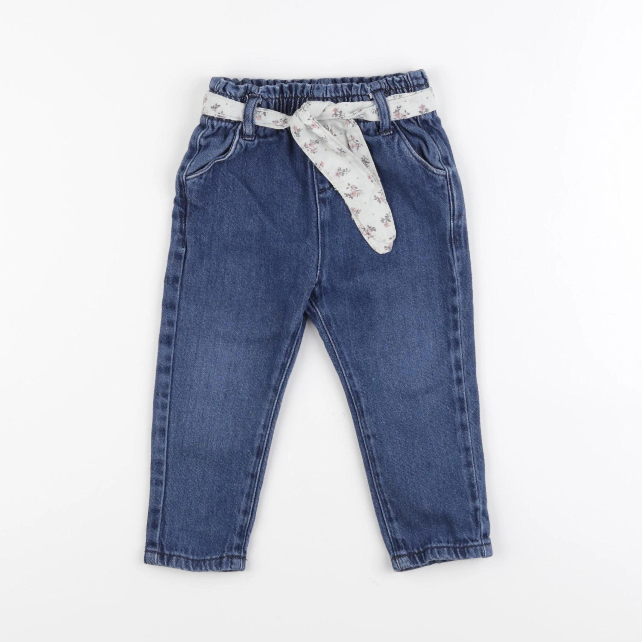 Vertbaudet - pantalon bleu - 18 mois