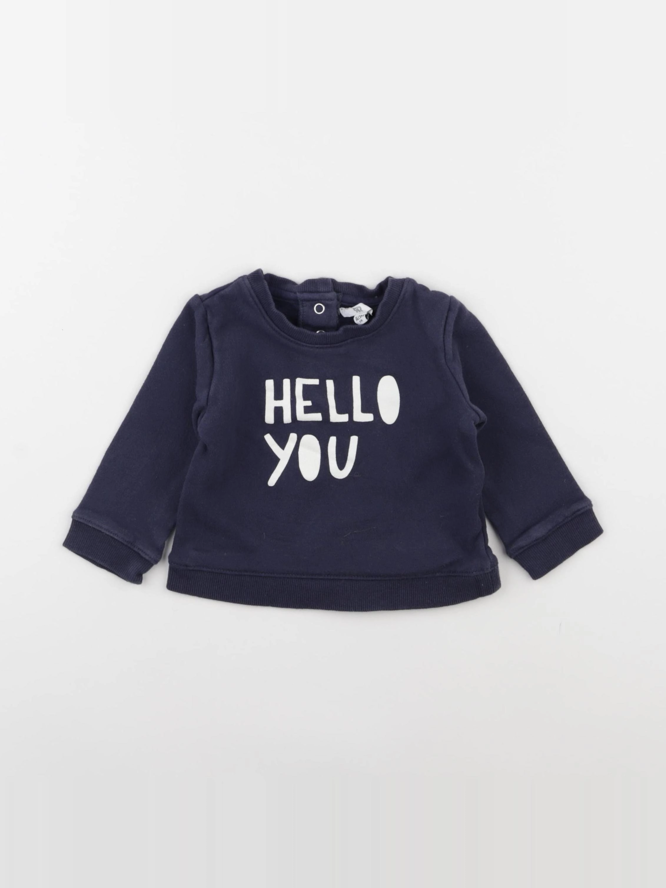 La Redoute - sweat bleu - 12 mois