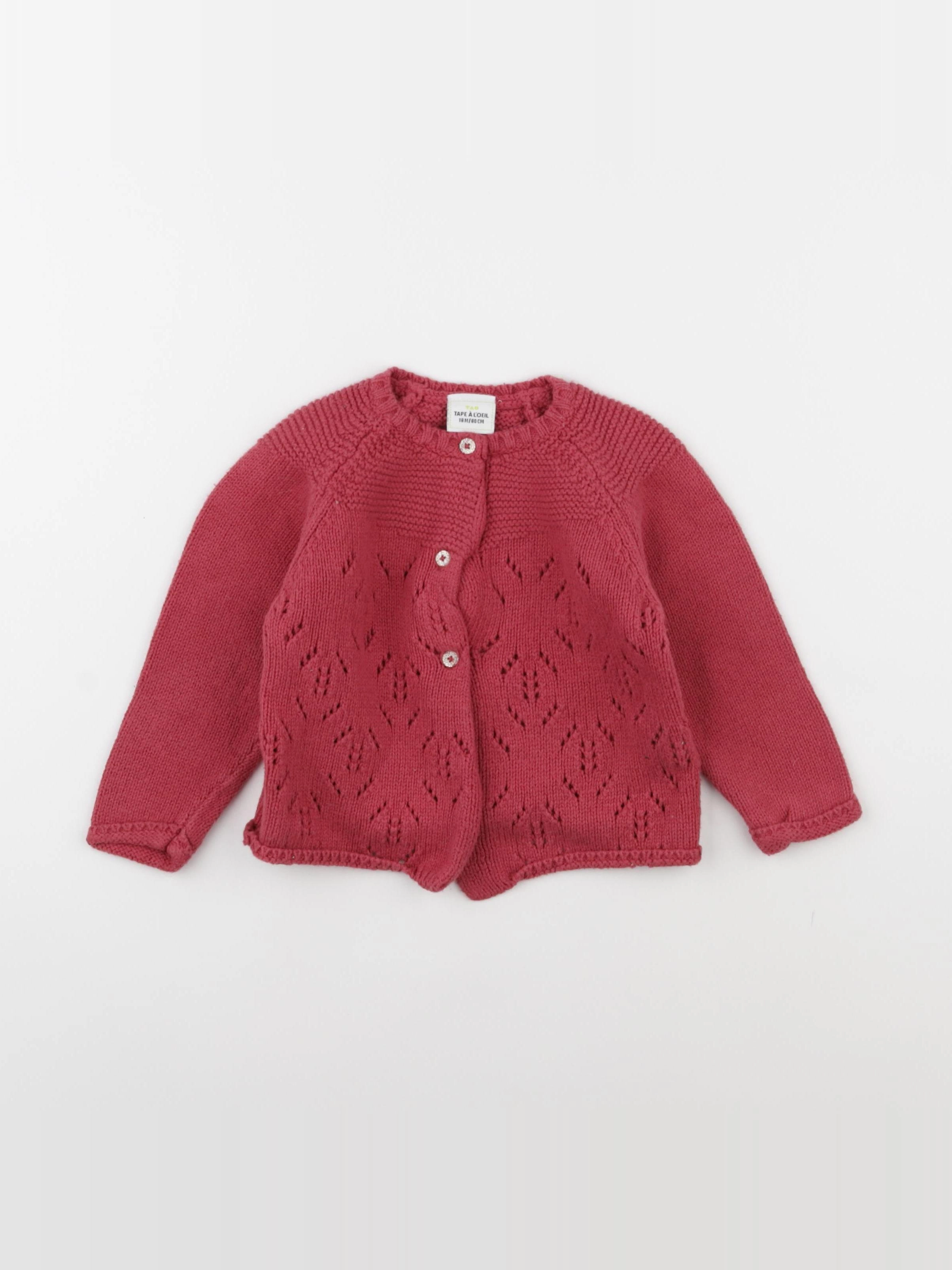 Tape à l'oeil - gilet rose - 18 mois