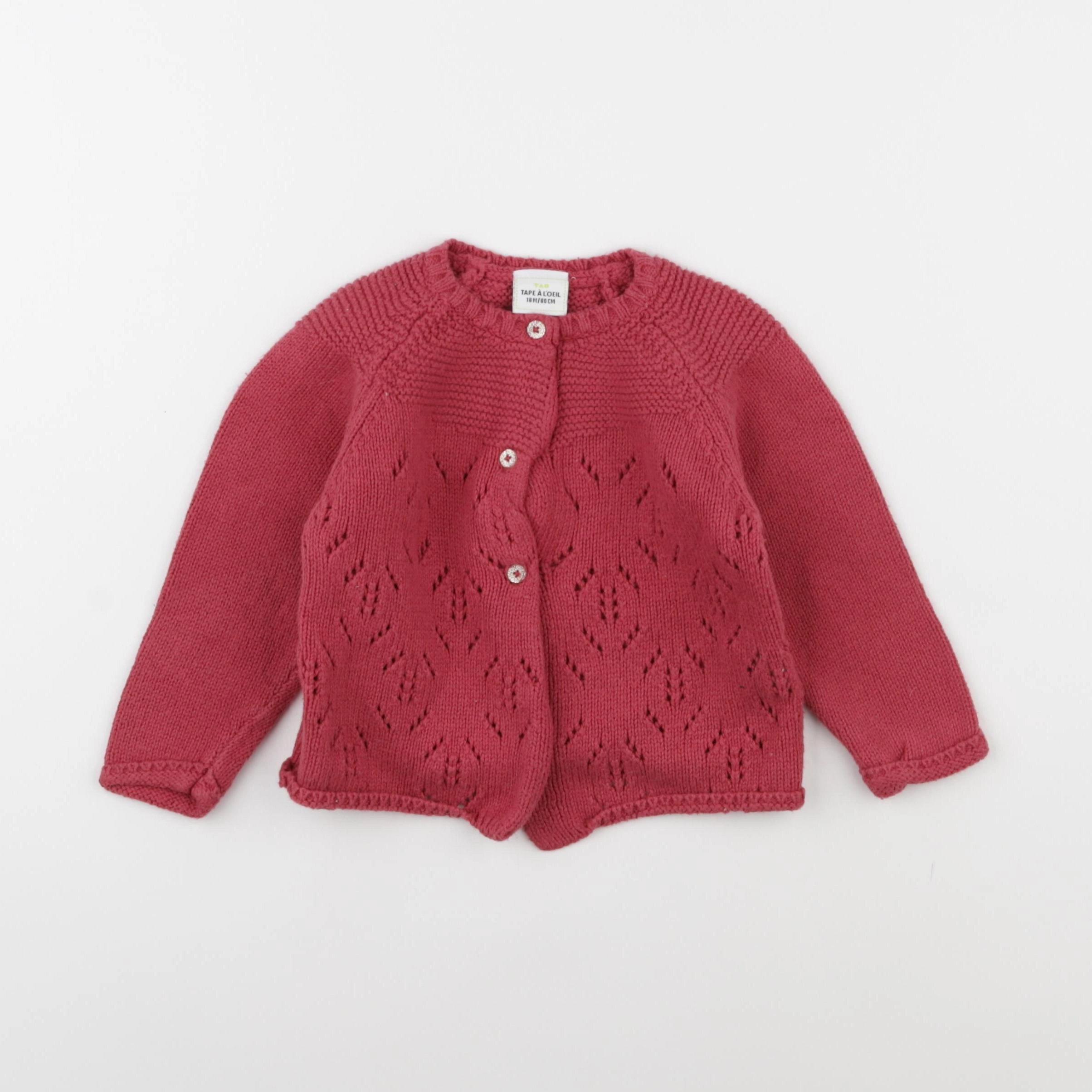 Tape à l'oeil - gilet rose - 18 mois