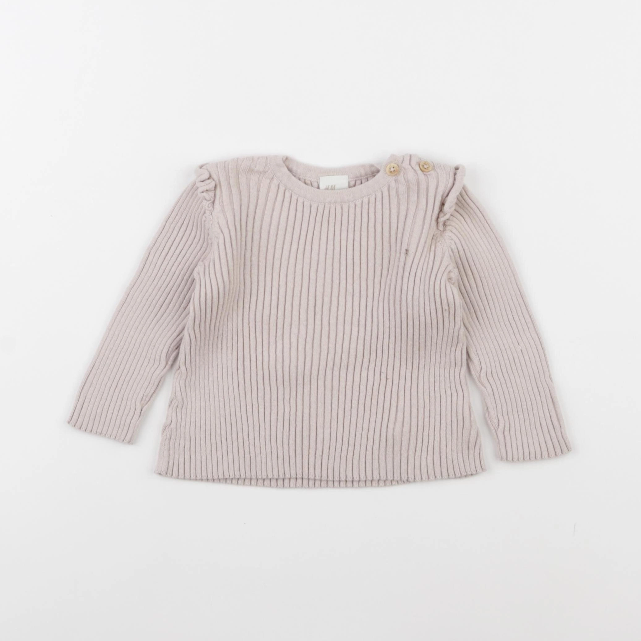 H&M - pull beige - 6 mois