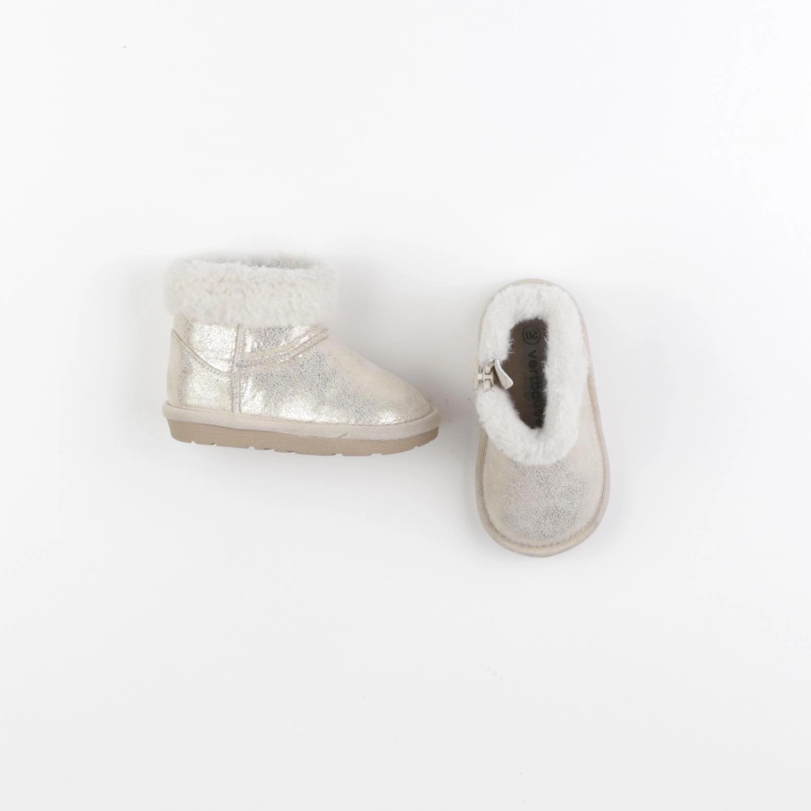 Vertbaudet - boots beige, or - pointure 20