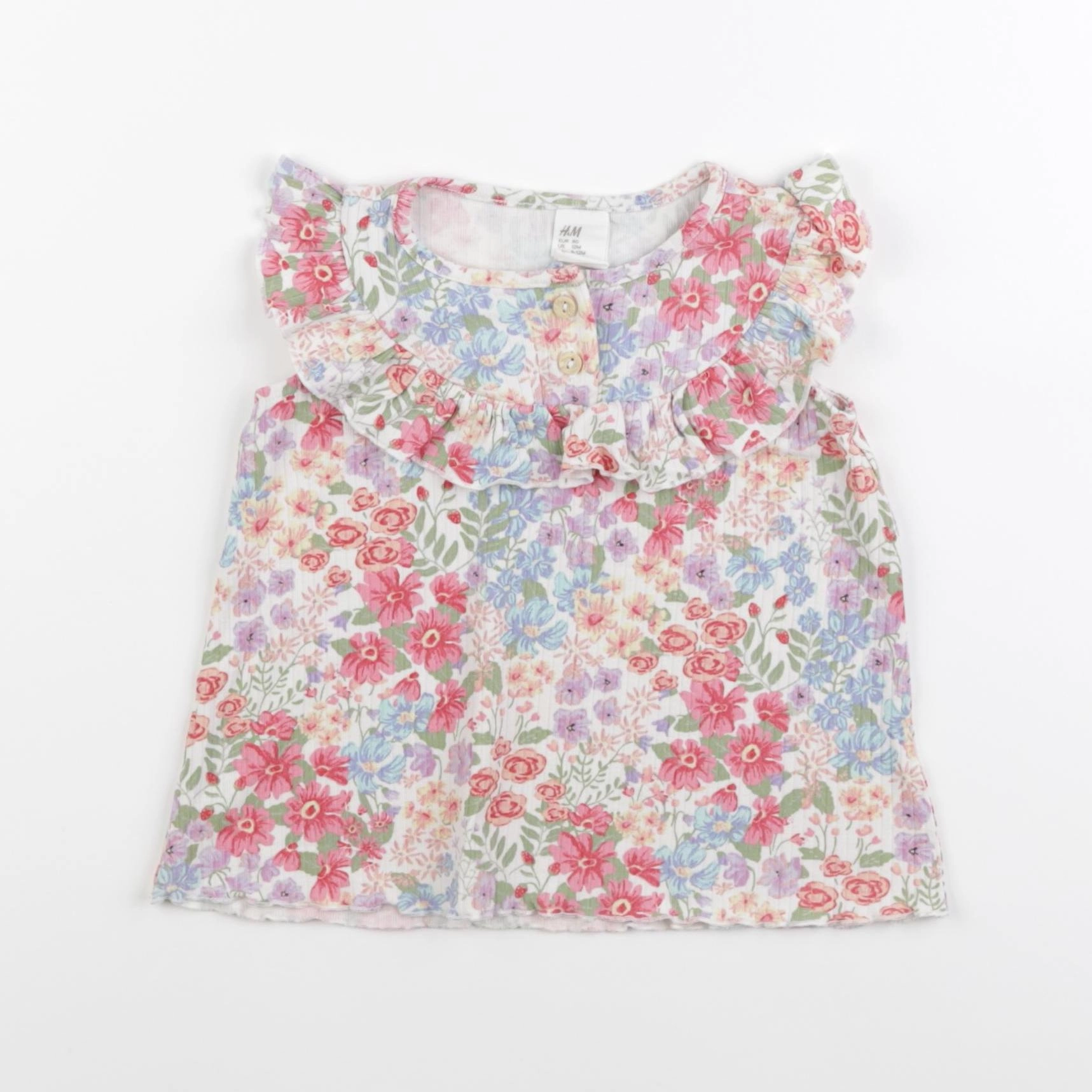 H&M - tee-shirt multicolore - 9/12 mois