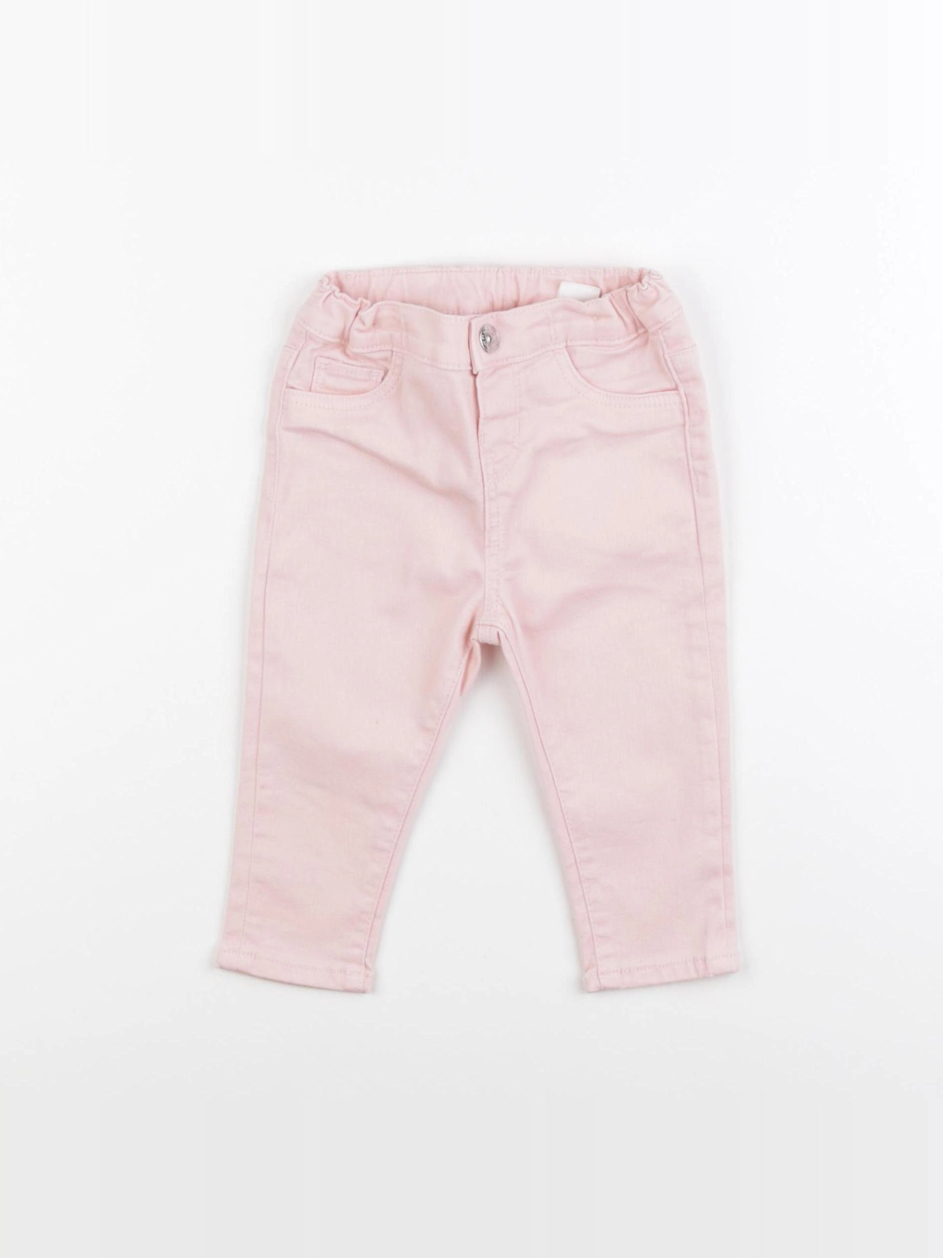 H&M - pantalon rose - 6/9 mois