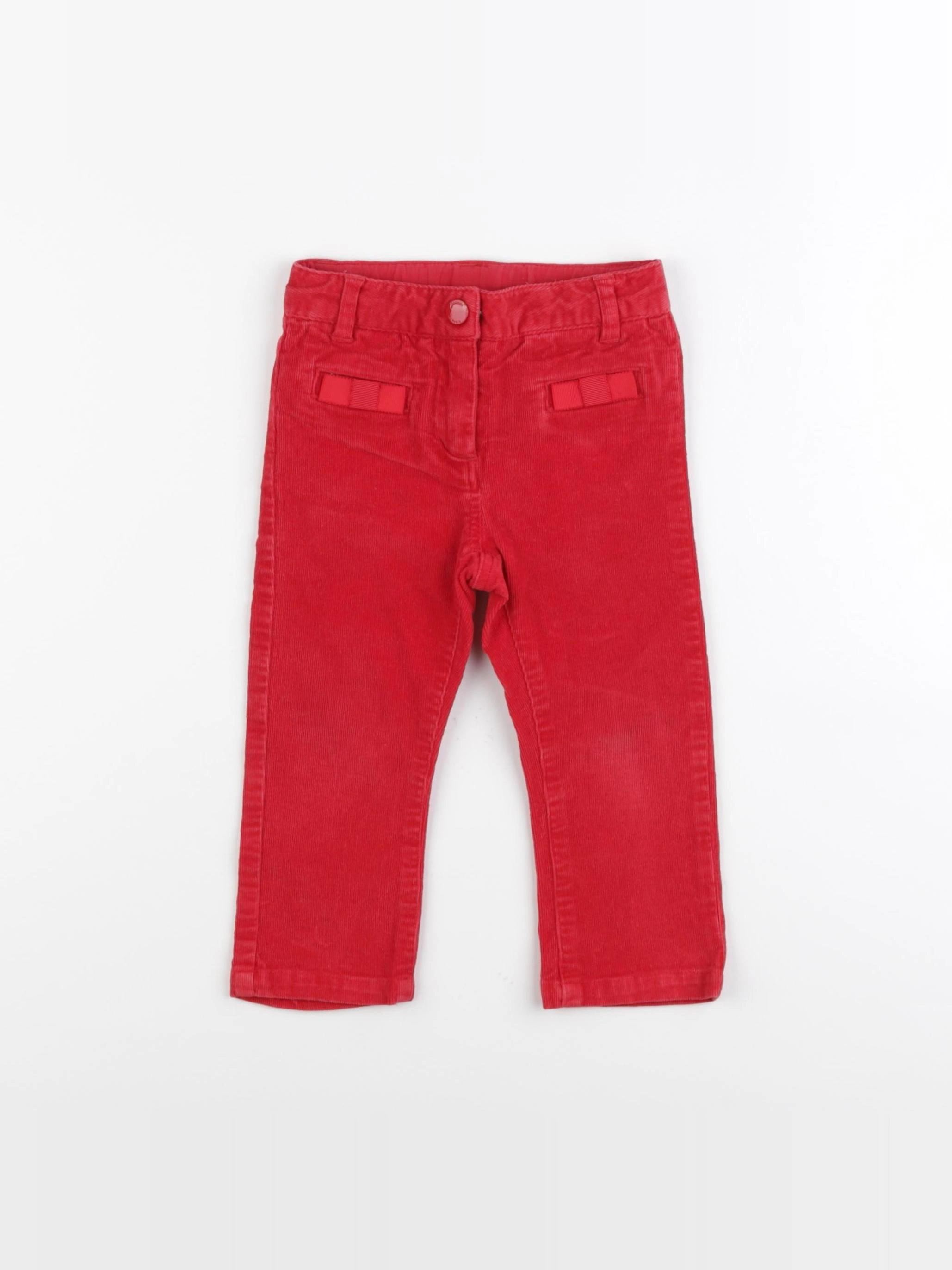 Jacadi - pantalon rouge - 18 mois