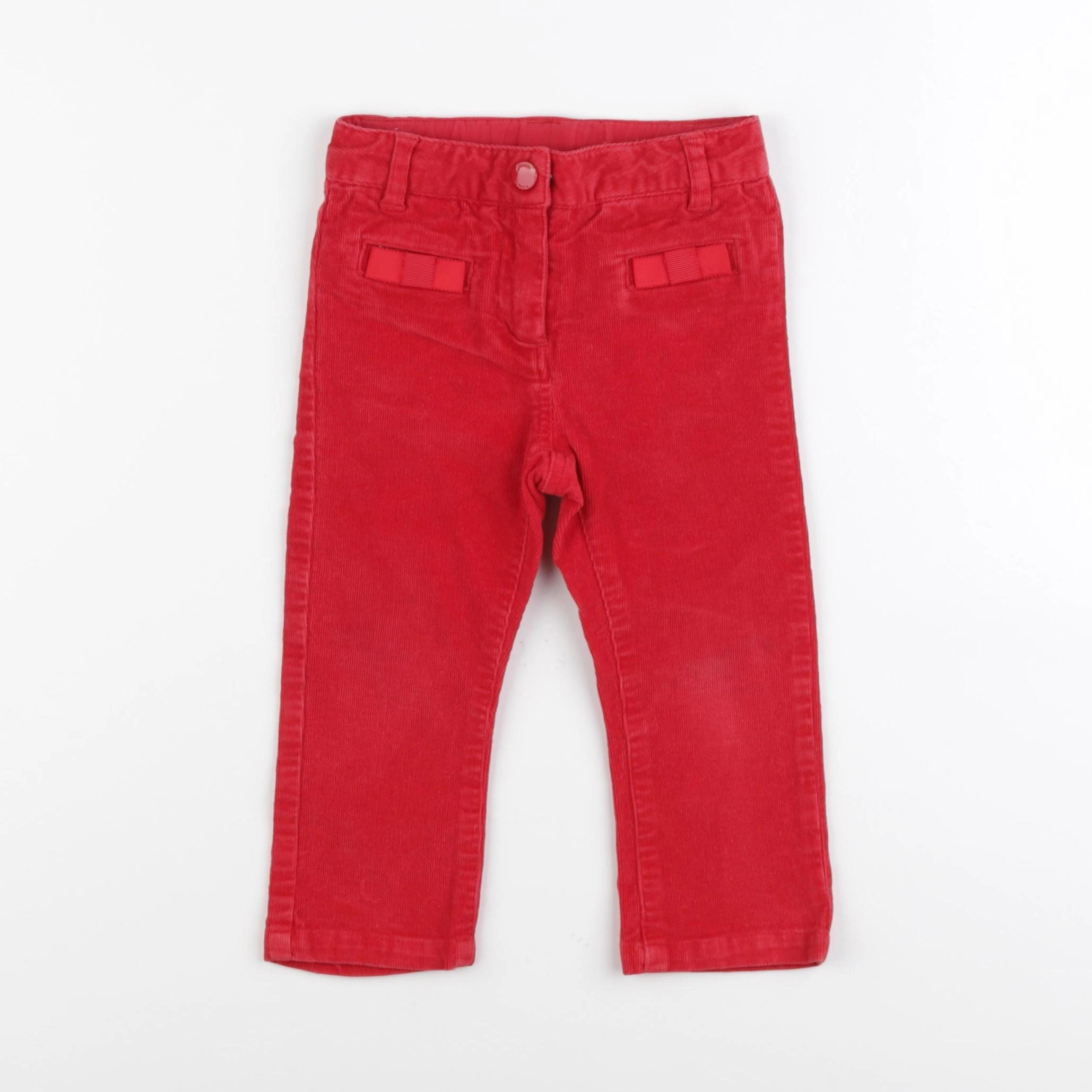 Jacadi - pantalon rouge - 18 mois
