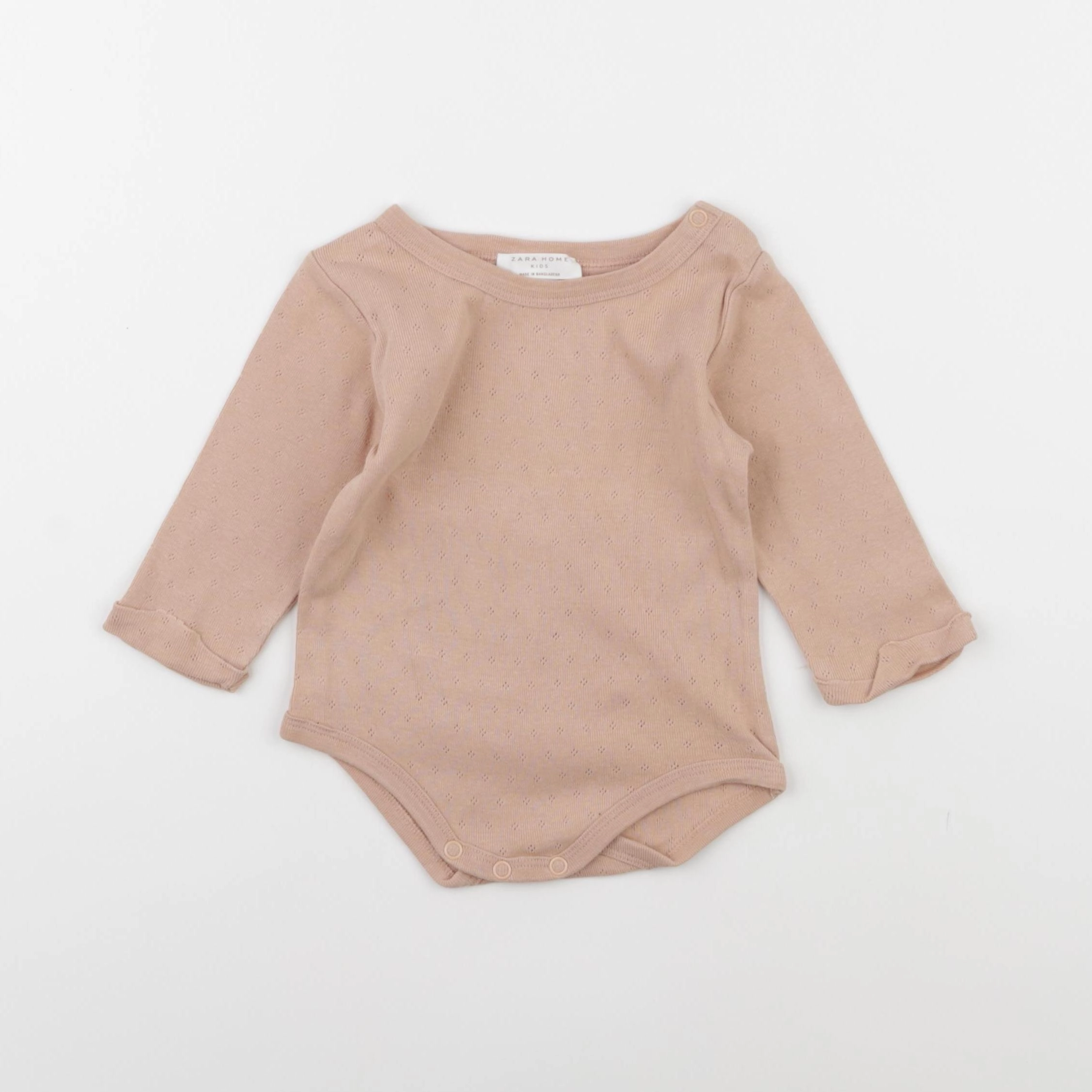 Zara - body marron - 6/9 mois