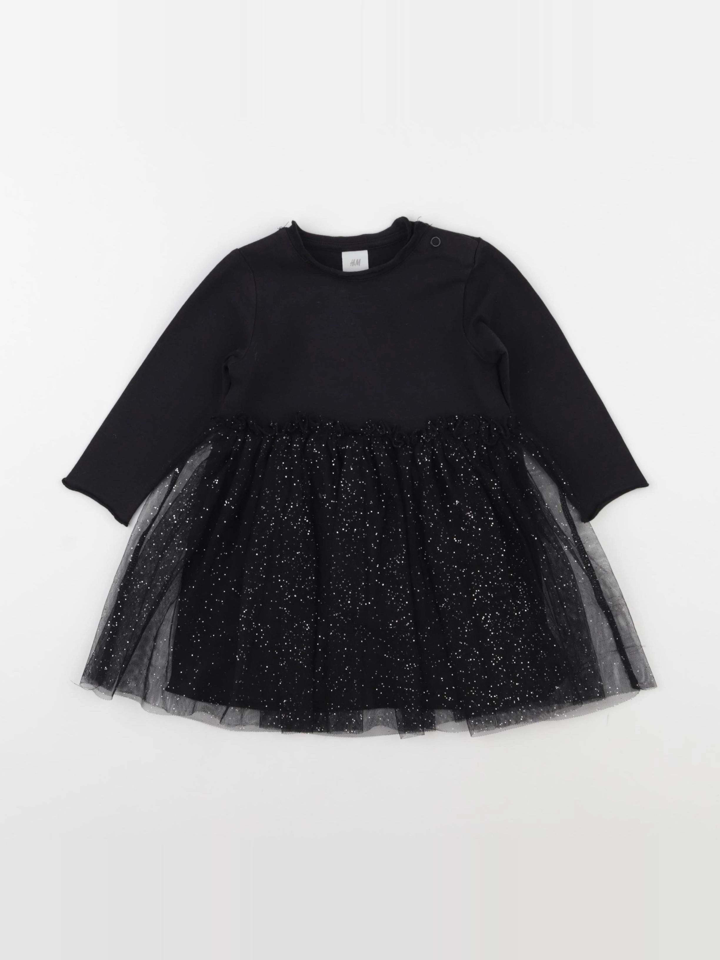 H&M - robe bleu - 6/9 mois
